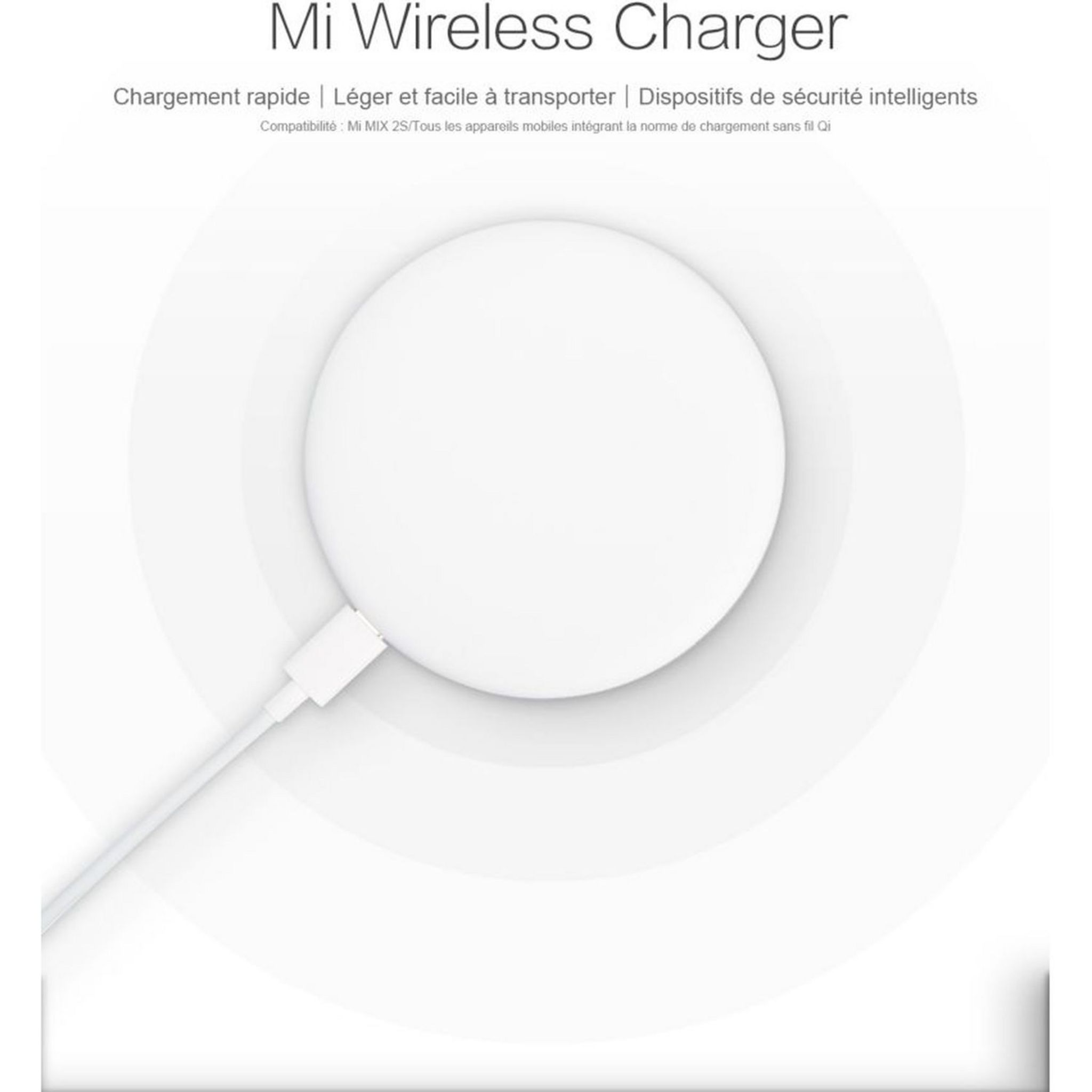 Voir la diapositive 6 : XIAOMI Chargeur sans fil à induction Mi pour smartphone - Blanc
