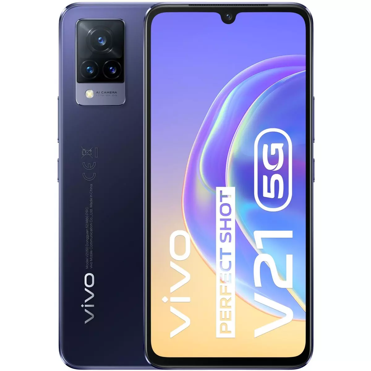 VIVO Smartphone V21  5G  Bleu foncé 128 Go  
