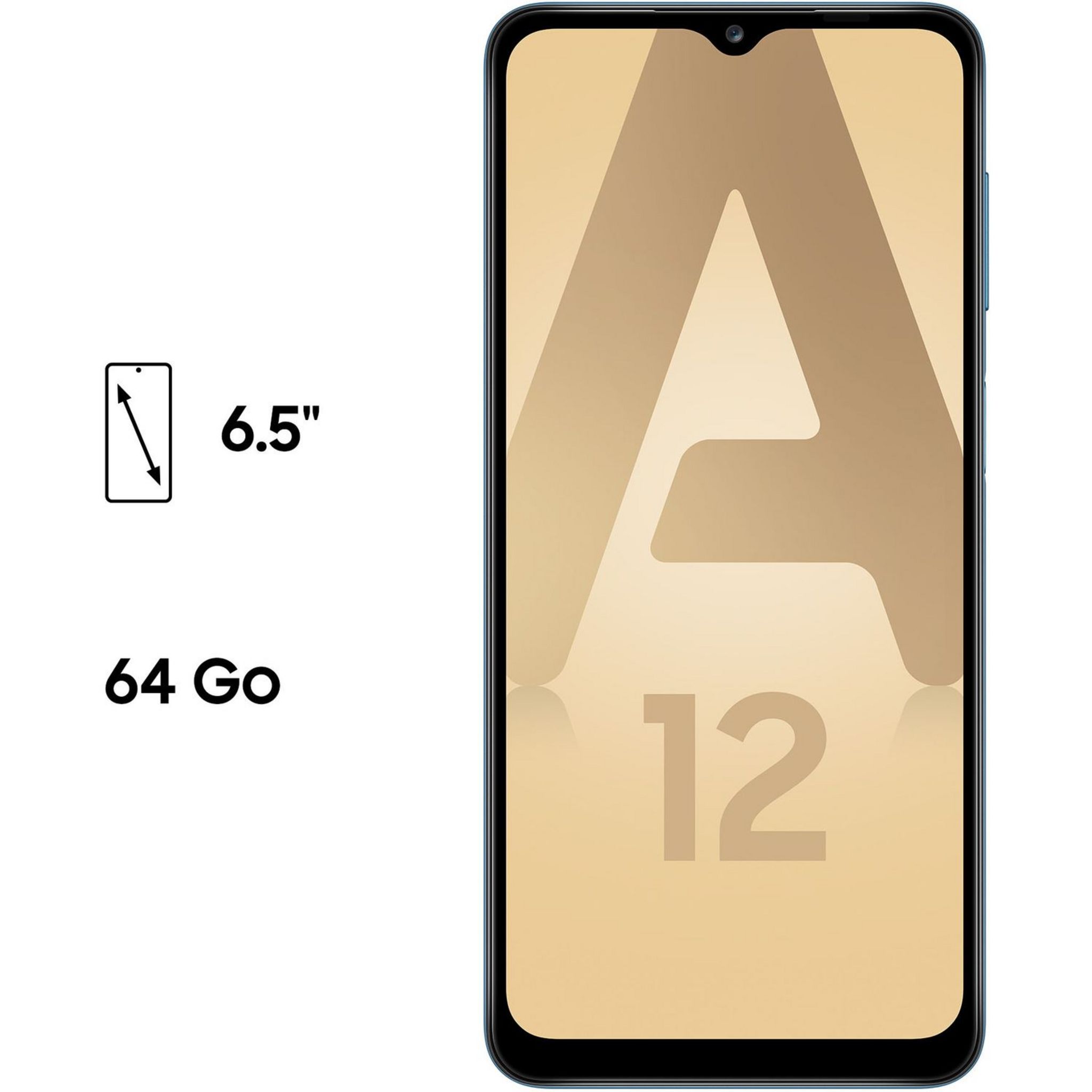 Voir la diapositive 5 : SAMSUNG Smartphone Galaxy A12  Bleu