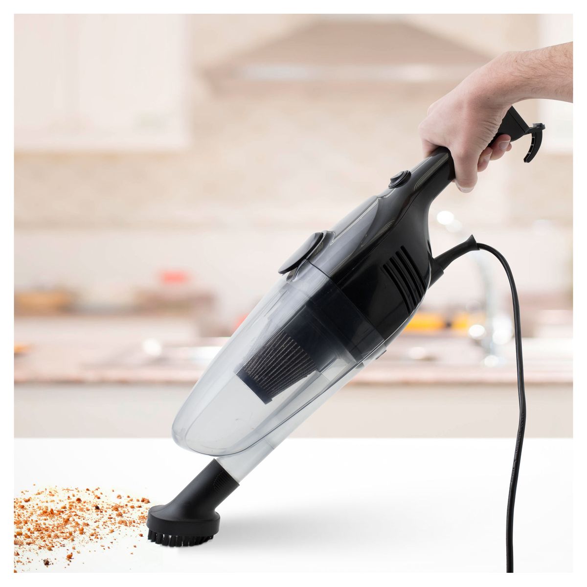 Voir la diapositive 7 : HARPER Aspirateur balai avec fil HSV11 - Noir