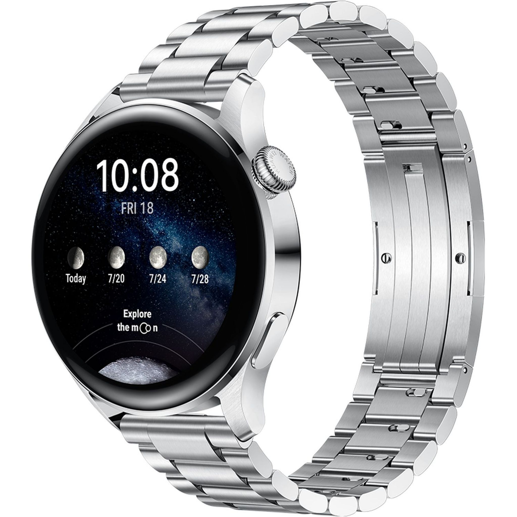 Voir la diapositive 2 : HUAWEI Montre connectée Watch 3 Elite - Métal Gris