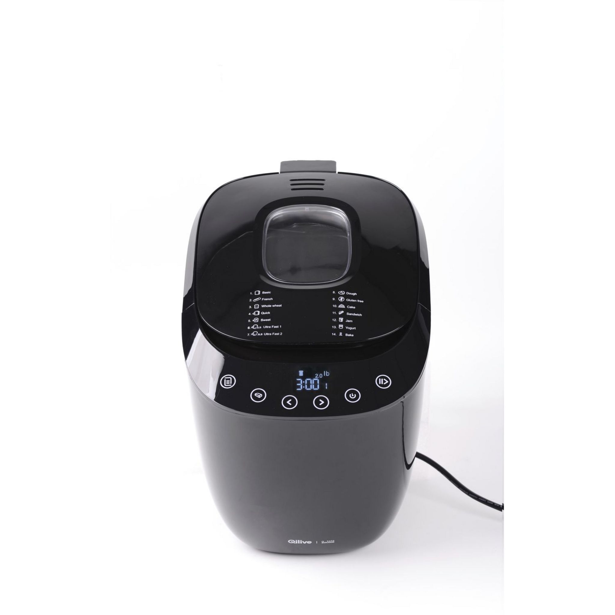 Voir la diapositive 2 : QILIVE Machine à pain Q.5538 - Noir