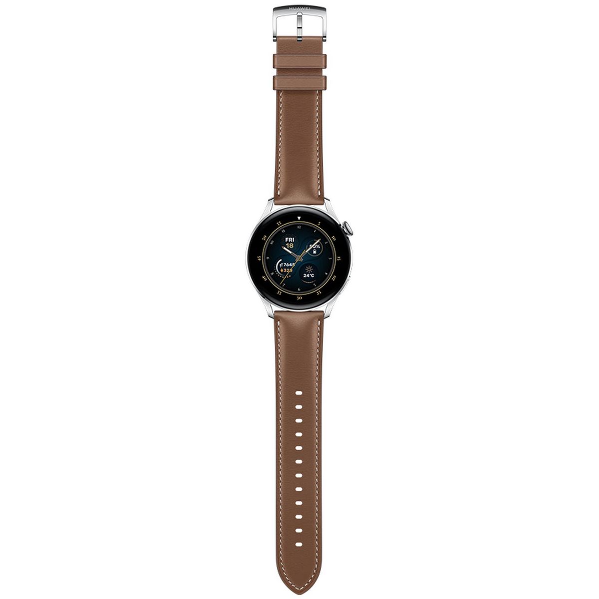 HUAWEI Montre connectée Watch 3 Classic - Marron