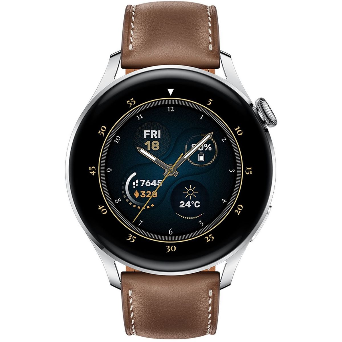 HUAWEI Montre connectée Watch 3 Classic - Marron