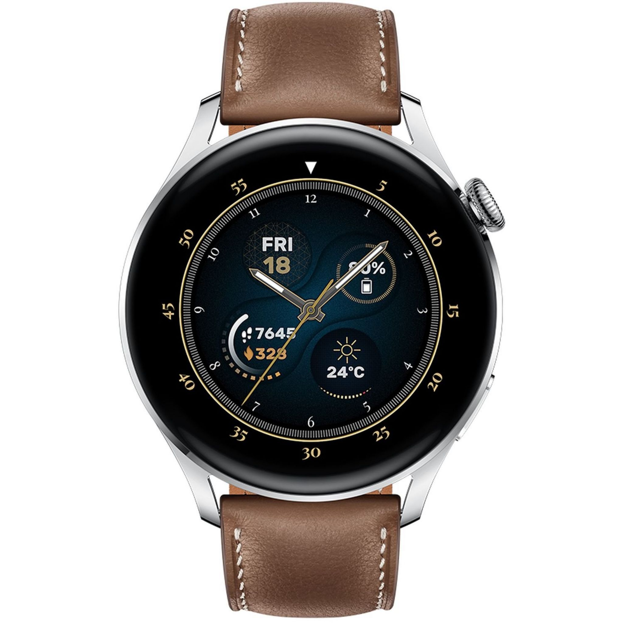 Voir la diapositive 5 : HUAWEI Montre connectée Watch 3 Classic - Marron