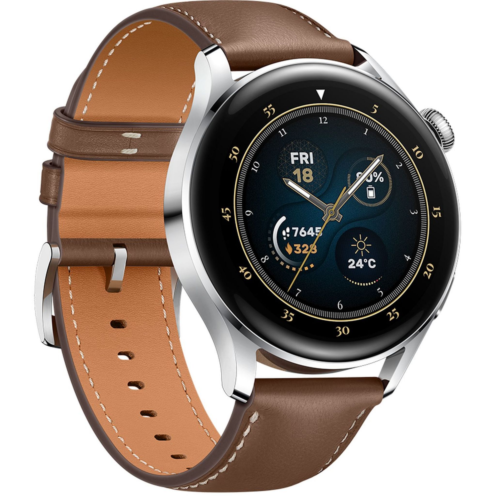 Voir la diapositive 10 : HUAWEI Montre connectée Watch 3 Classic - Marron