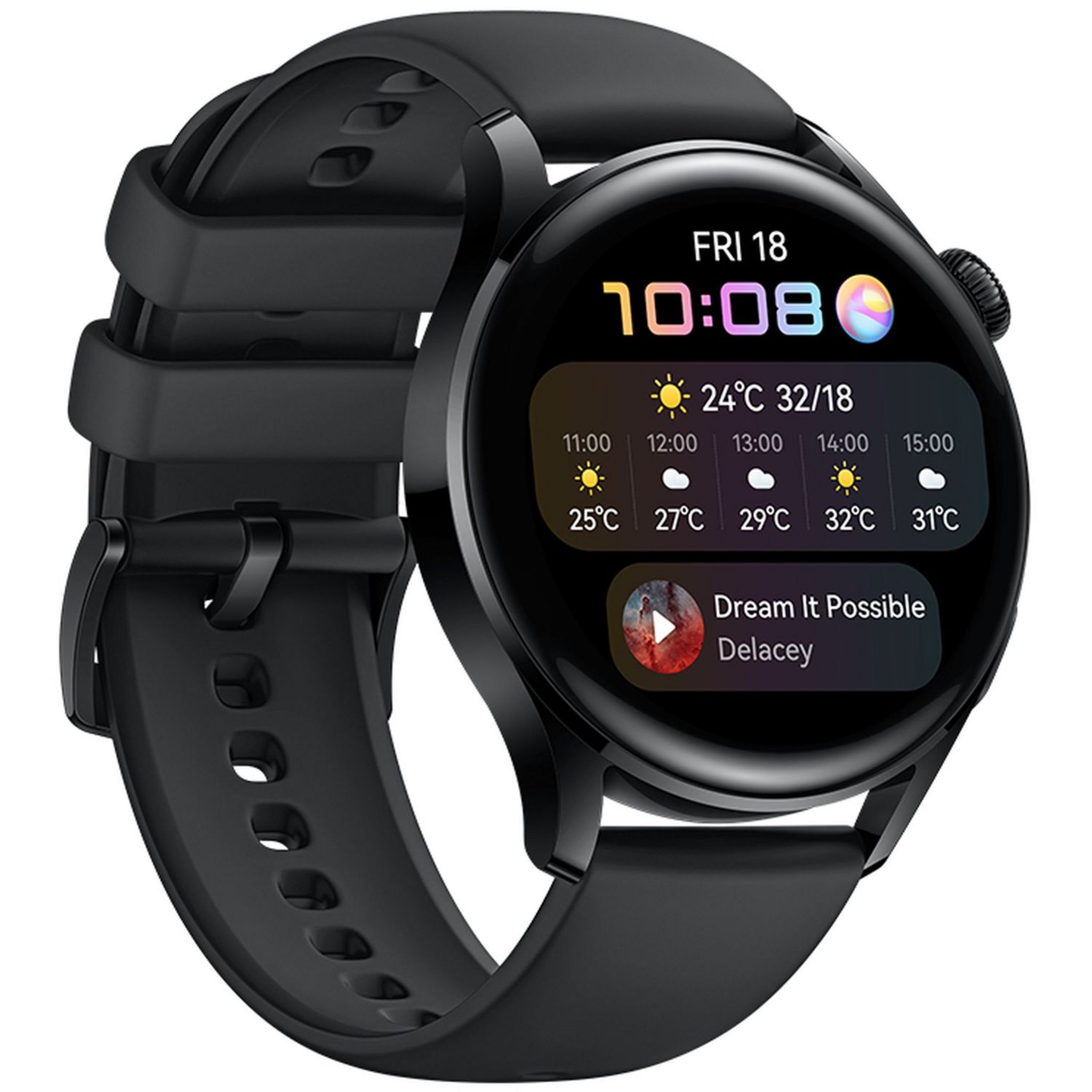 Voir la diapositive 7 : HUAWEI Montre connectée Watch 3 Active - Noir