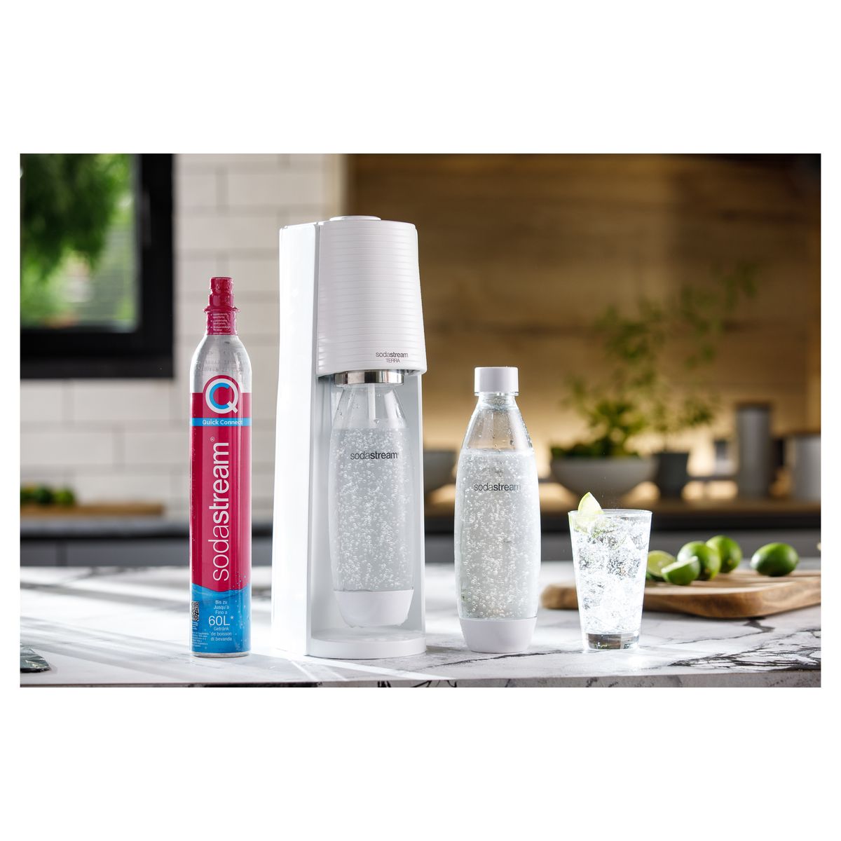 Voir la diapositive 2 : SODASTREAM Machine à soda TERRA - Blanc