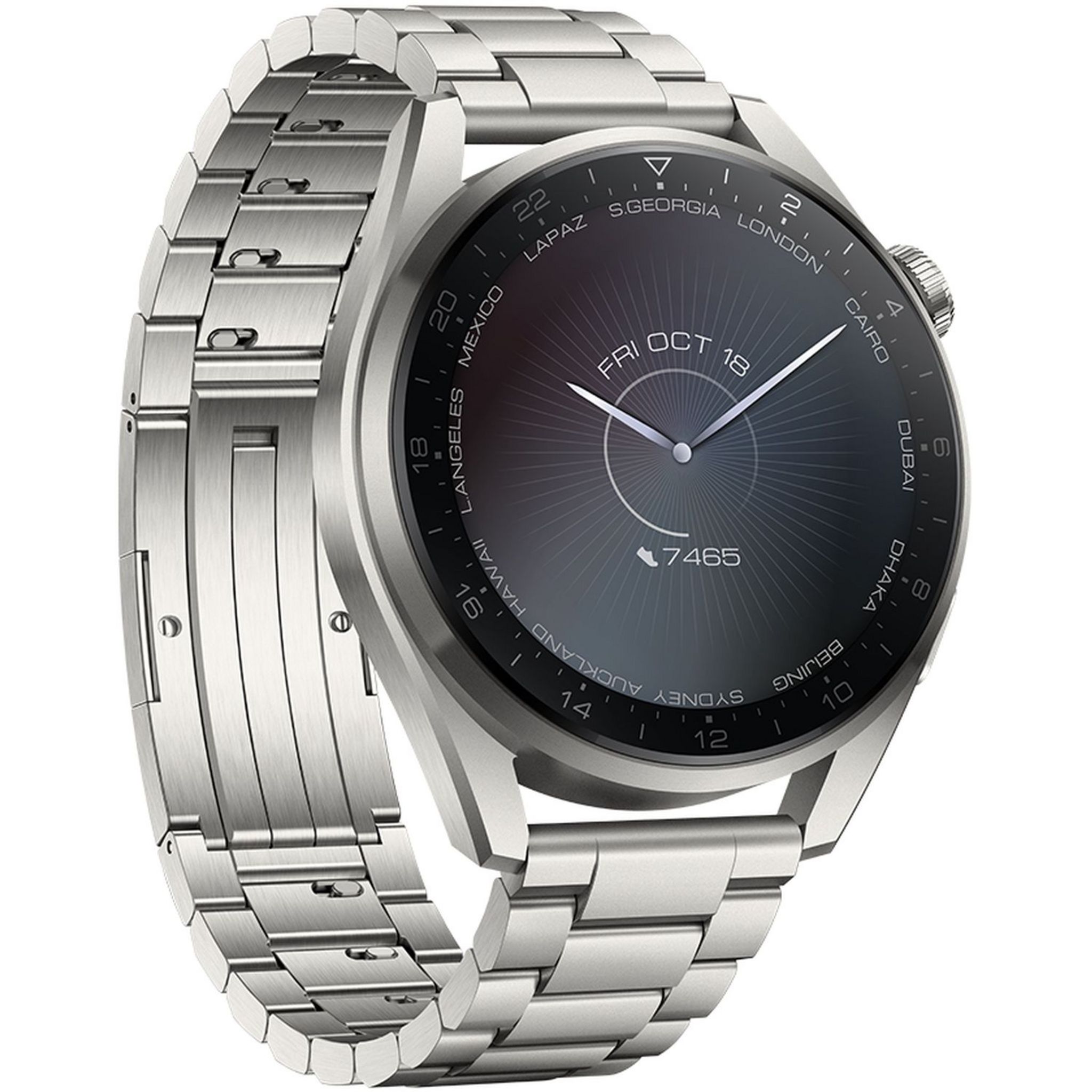 Voir la diapositive 2 : HUAWEI Montre connectée Watch 3 Pro Elite - Métal gris