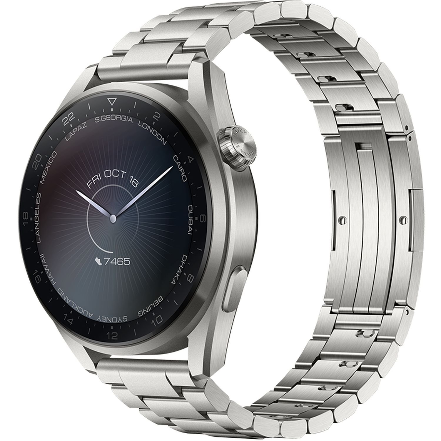 Voir la diapositive 4 : HUAWEI Montre connectée Watch 3 Pro Elite - Métal gris