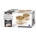 LA MANUFACTURE DES BELLES GLACES Dessert glacé au nougat glacé de Montélimar 2 pièces 160g