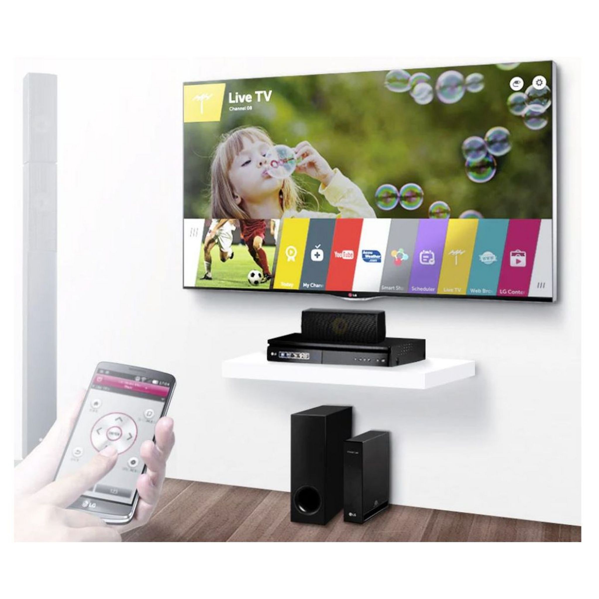 Voir la diapositive 11 : LG LHB625M Home Cinéma 5.1