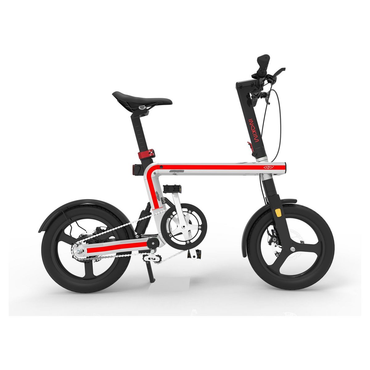 INOKIM Vélo électrique pliable Ozo-E Hero - Gris/noir/rouge