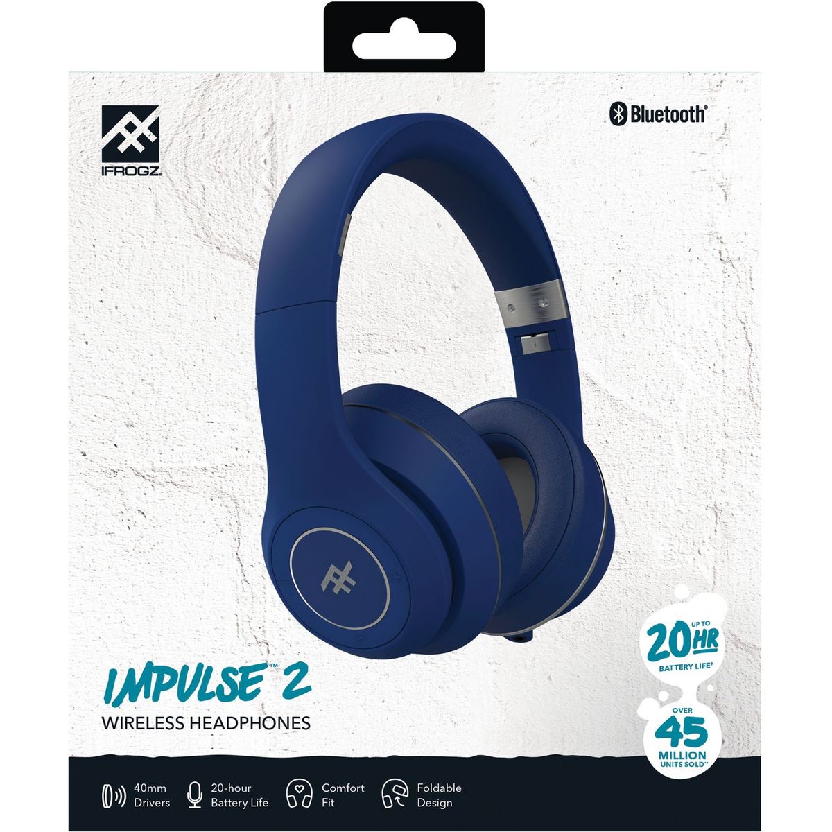IFROGZ Casque audio Bluetooth - Impulse 2 - Bleu