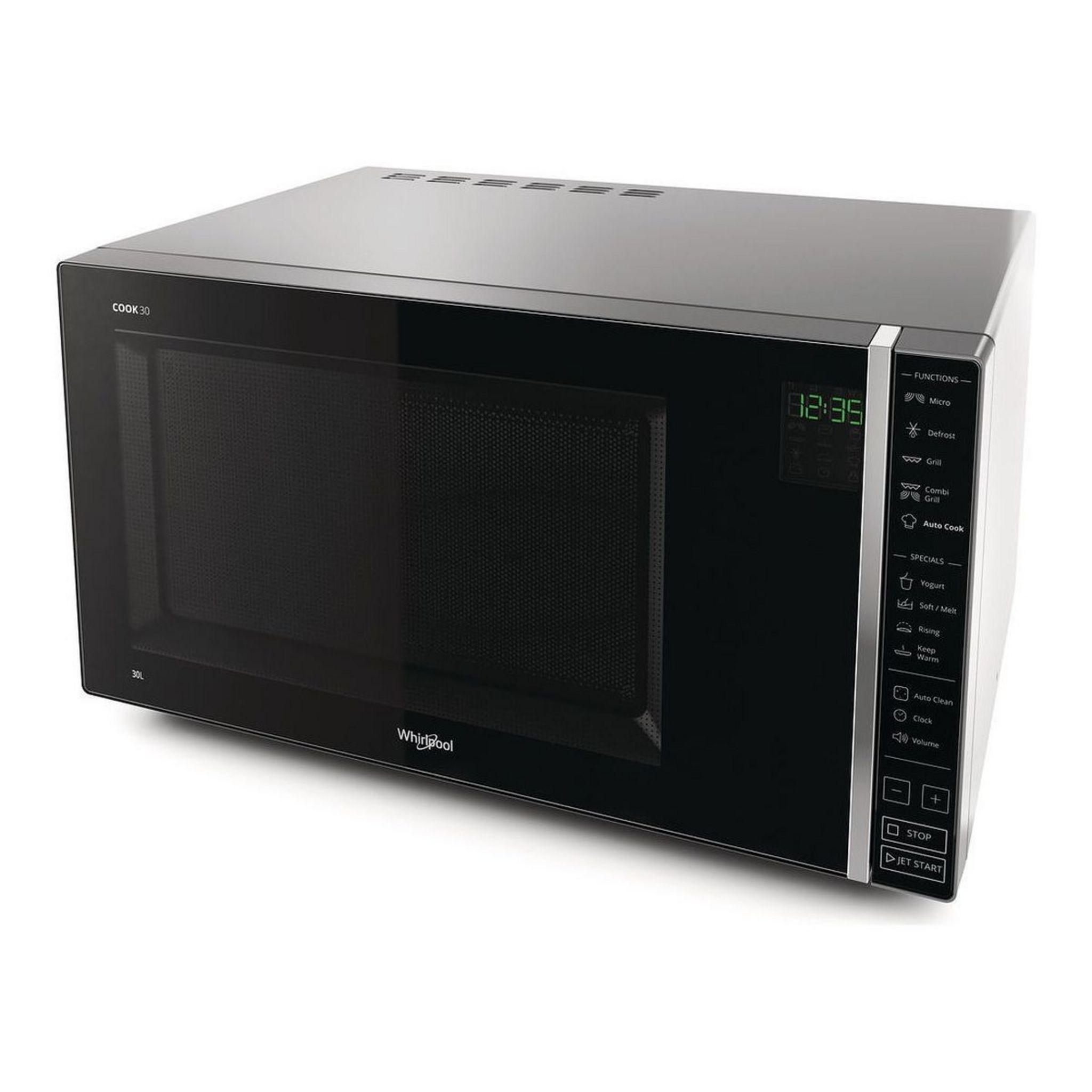 Voir la diapositive 3 : WHIRLPOOL Micro-ondes grill MWP303SB - 900 W - Capacité 30 L - Silver et noir