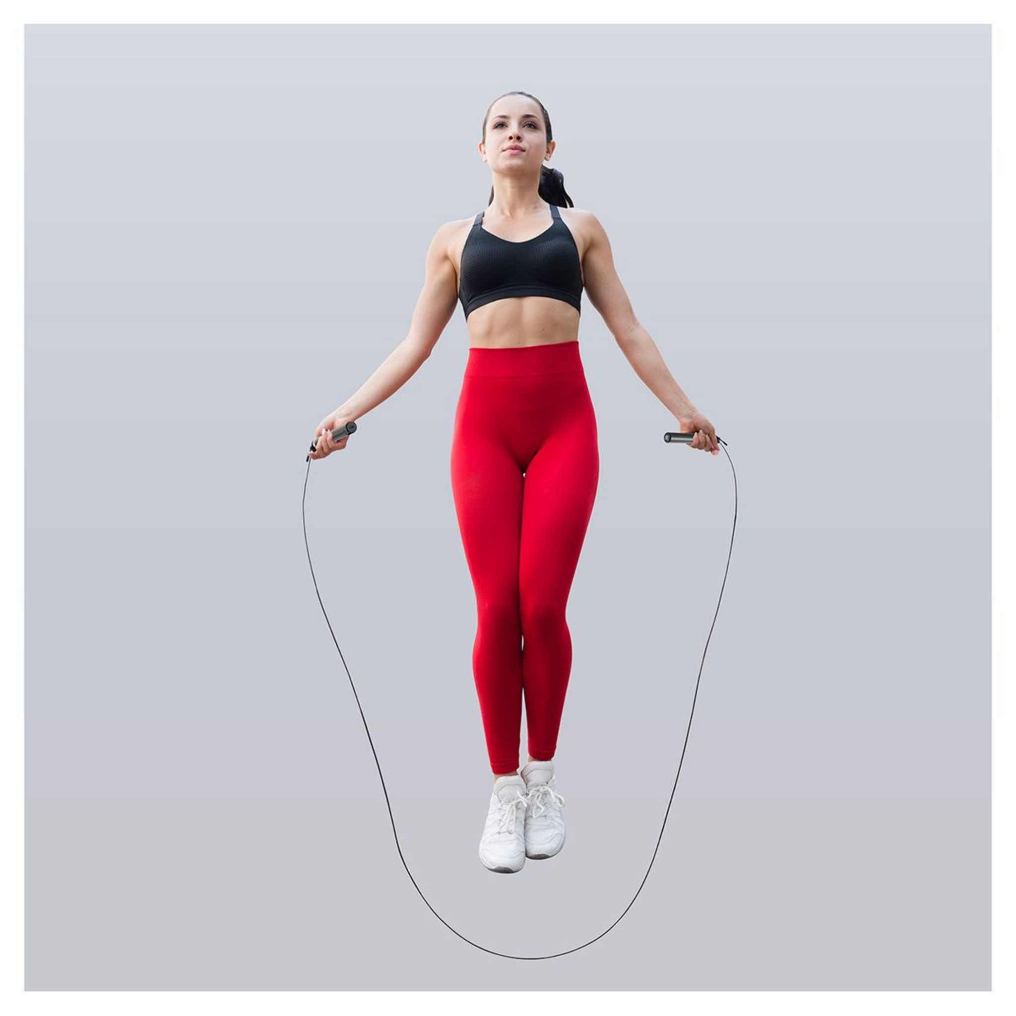 Voir la diapositive 3 : YOGHI Corde à sauter connectée et intelligente CSC 5 - Noir