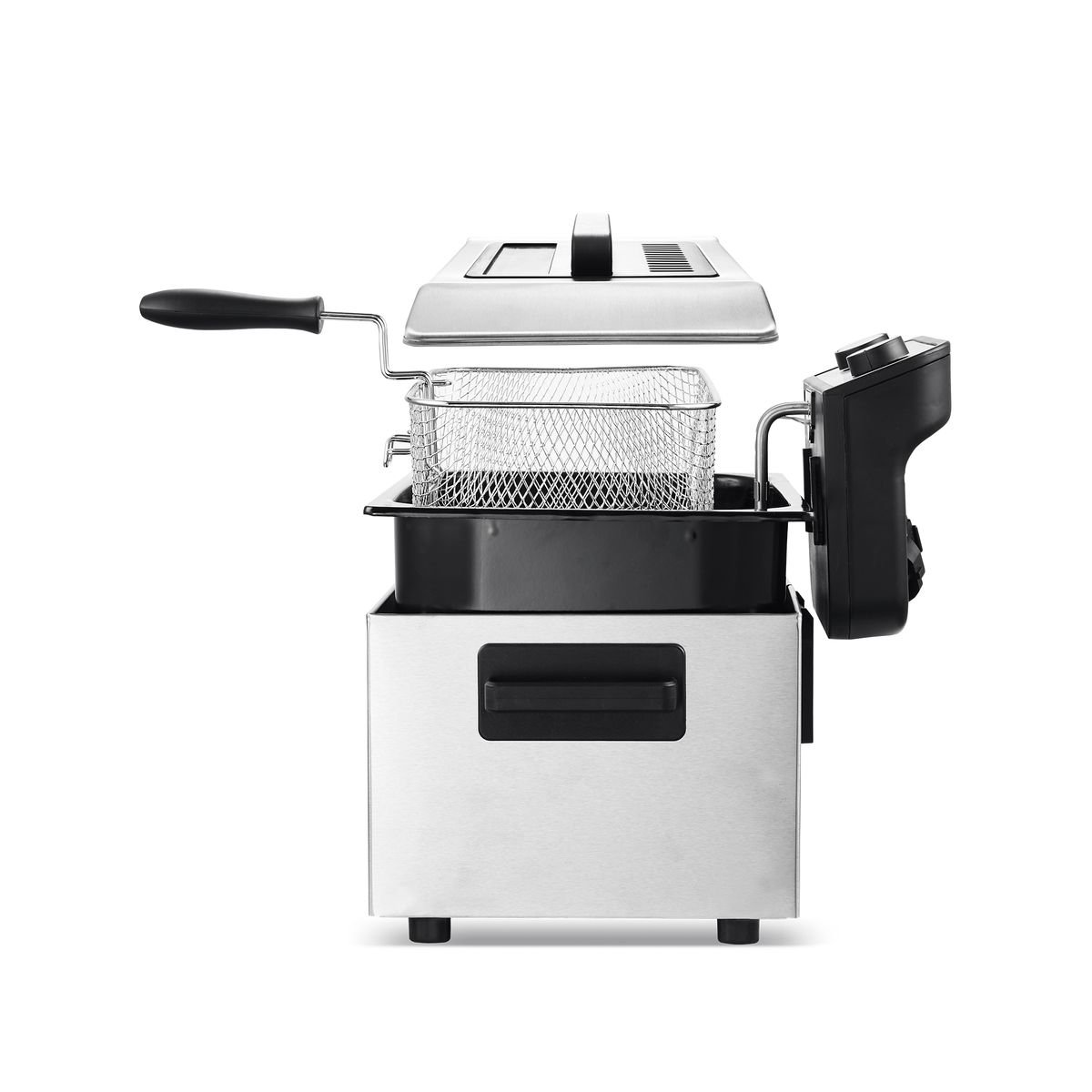 Voir la diapositive 2 : KITCHENCOOK Friteuse électrique semi professionnelle K-FRY_XL - Inox