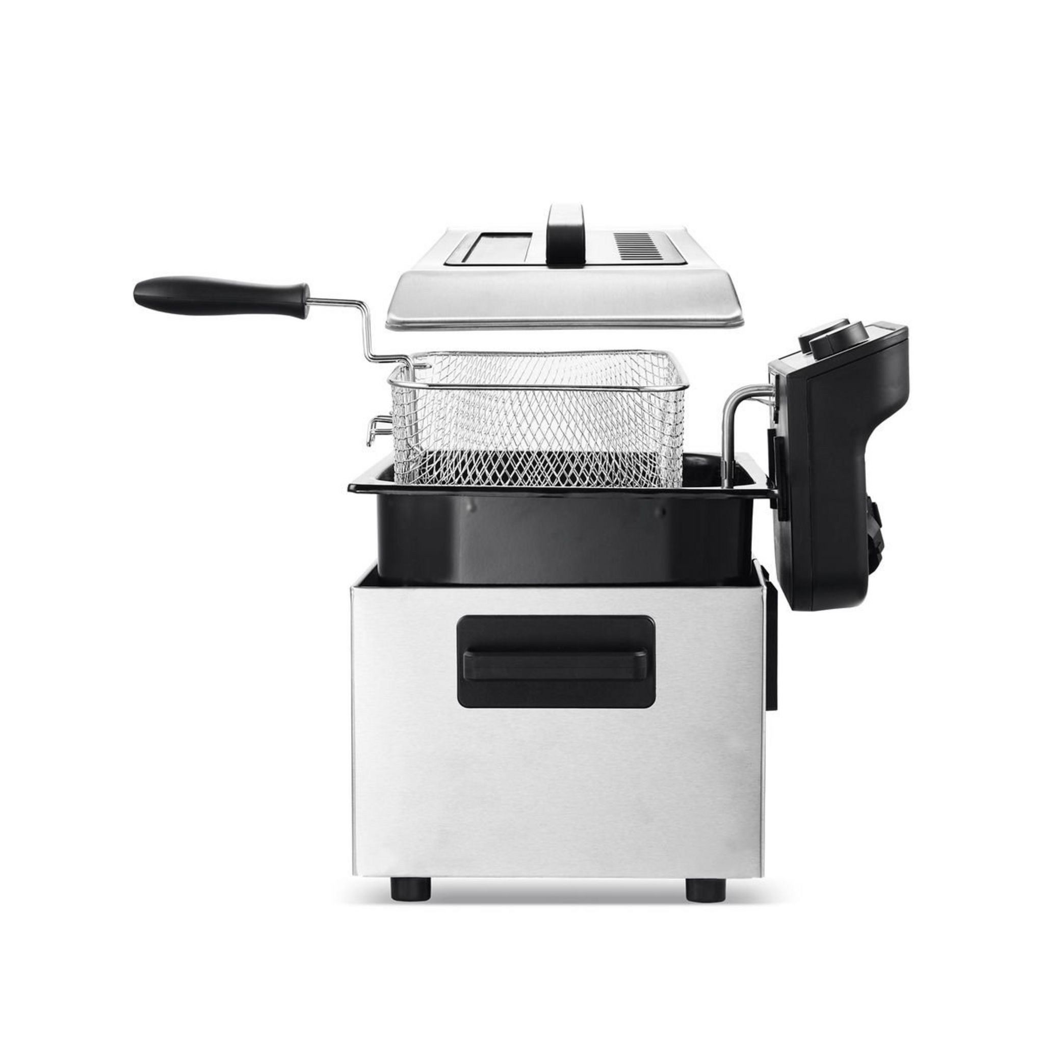 Voir la diapositive 2 : KITCHENCOOK Friteuse électrique semi professionnelle K-FRY_XL - Inox