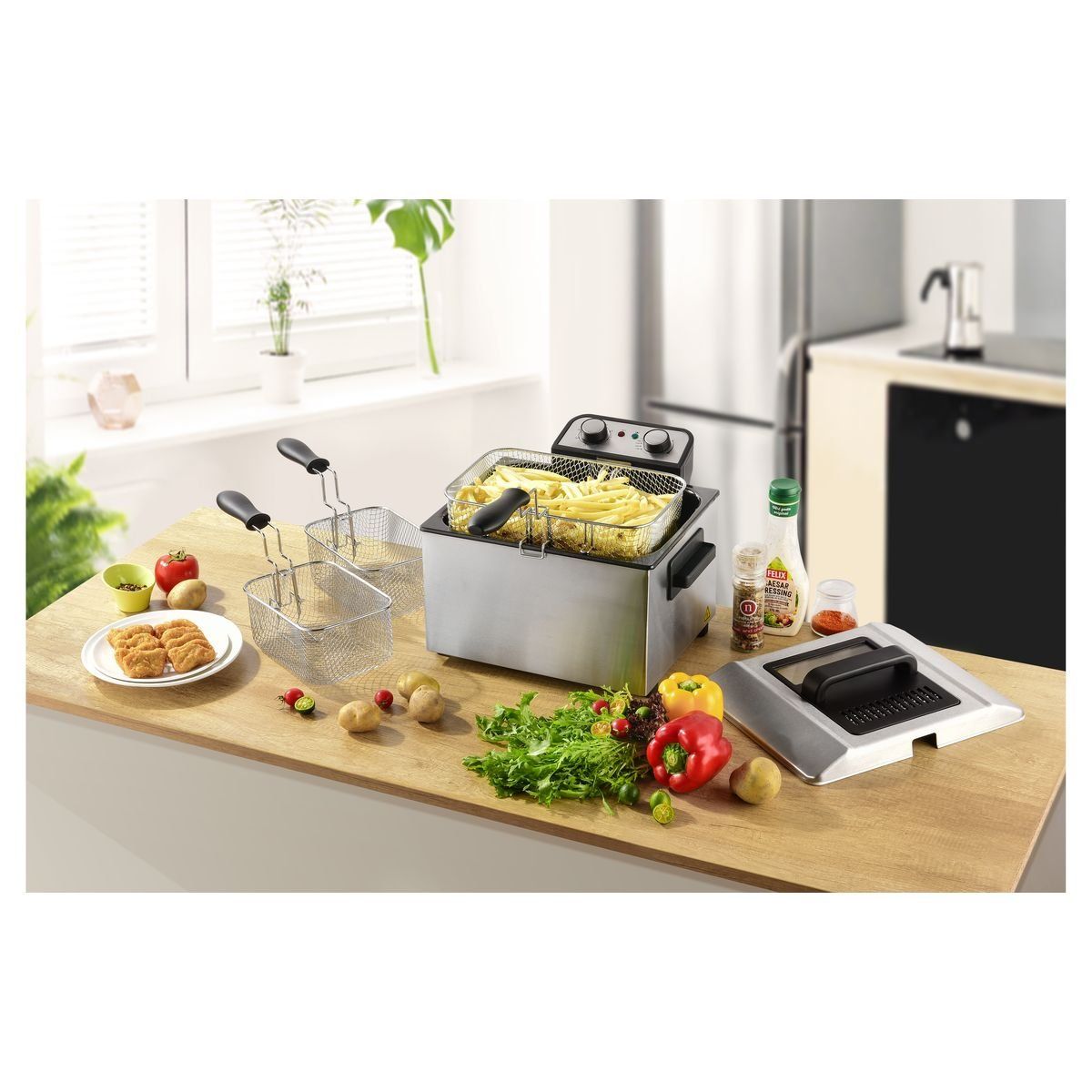 KITCHENCOOK Friteuse électrique semi professionnelle K-FRY_XL - Inox