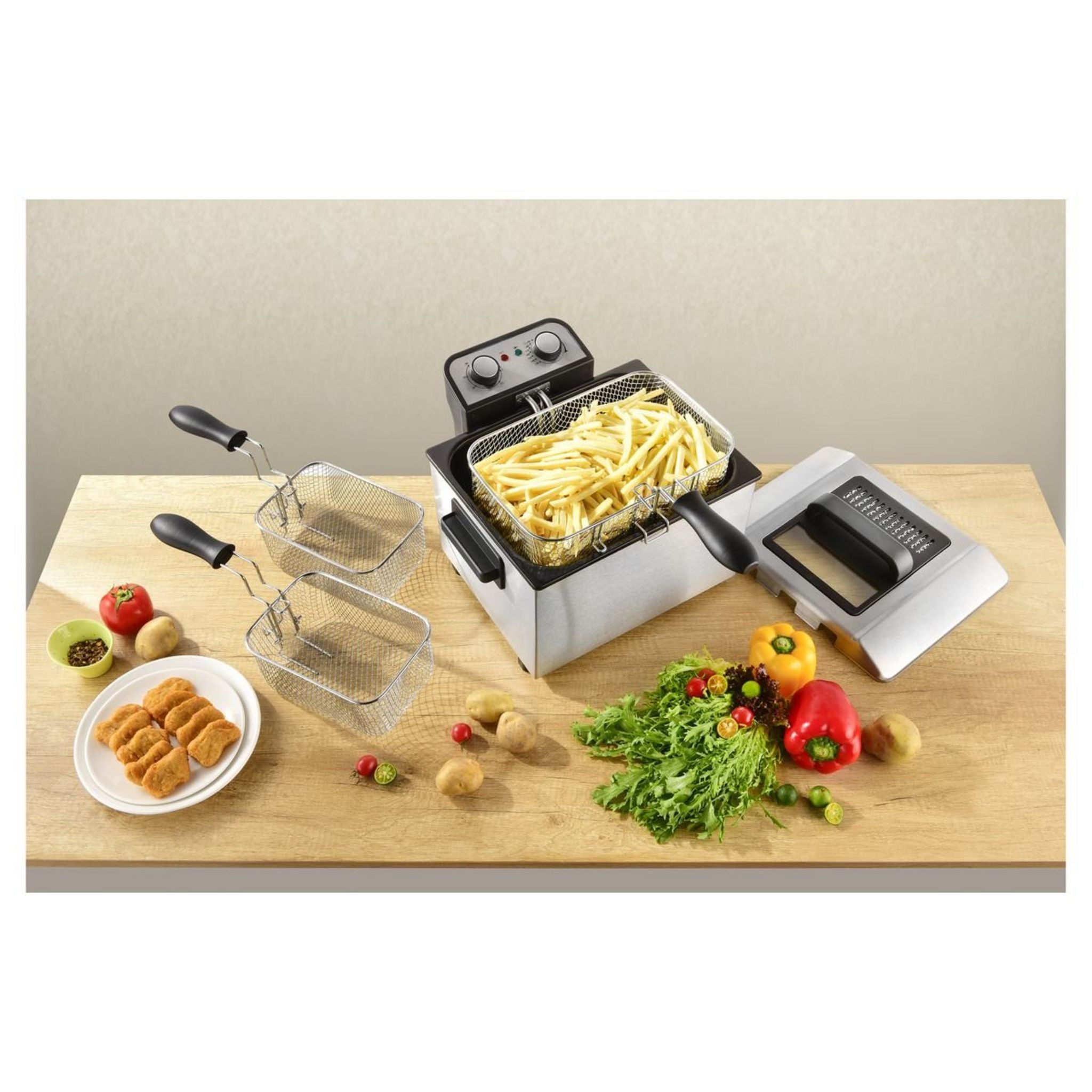 Voir la diapositive 10 : KITCHENCOOK Friteuse électrique semi professionnelle K-FRY_XL - Inox