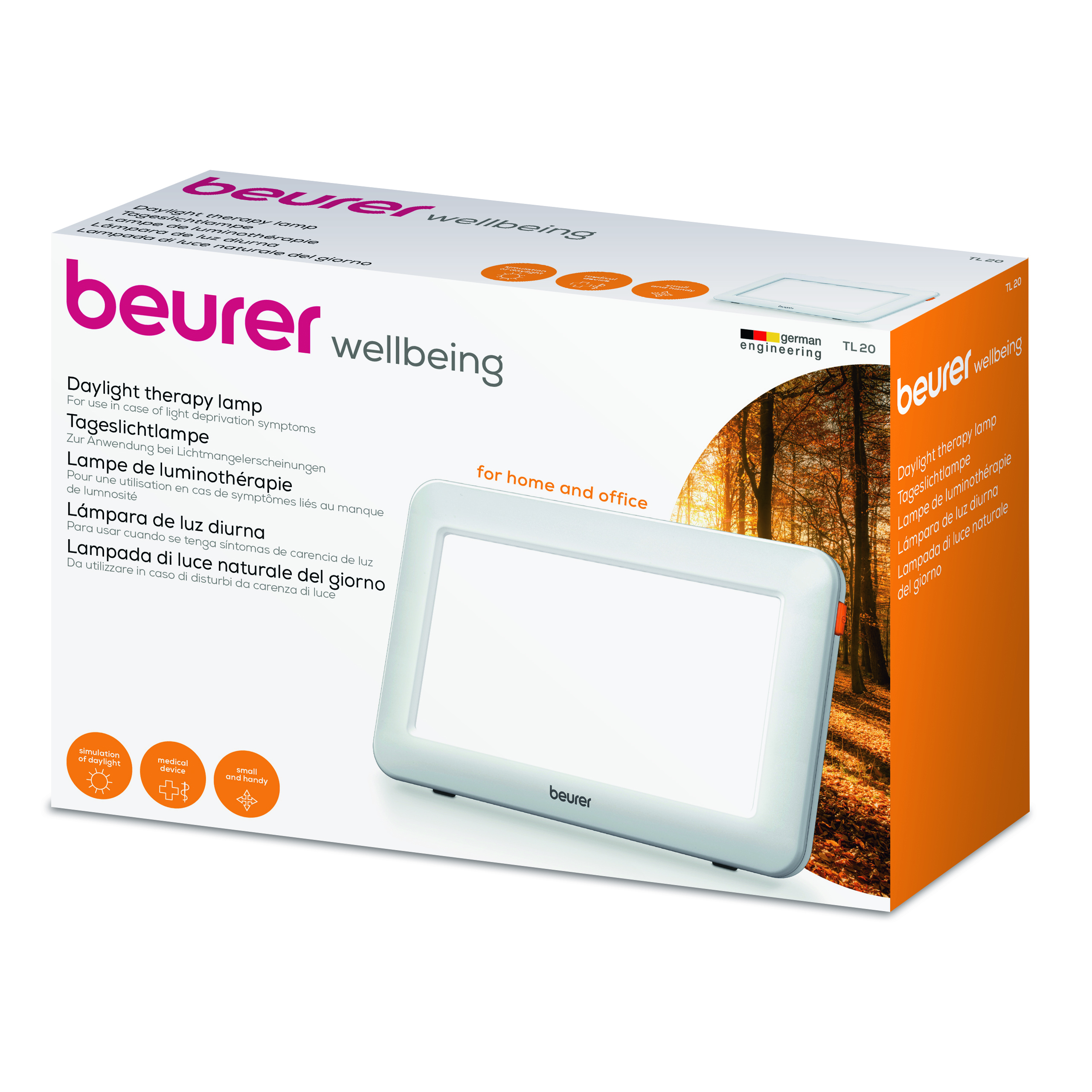 Voir la diapositive 6 : BEURER Lampe de luminothérapie TL 20 - Blanc
