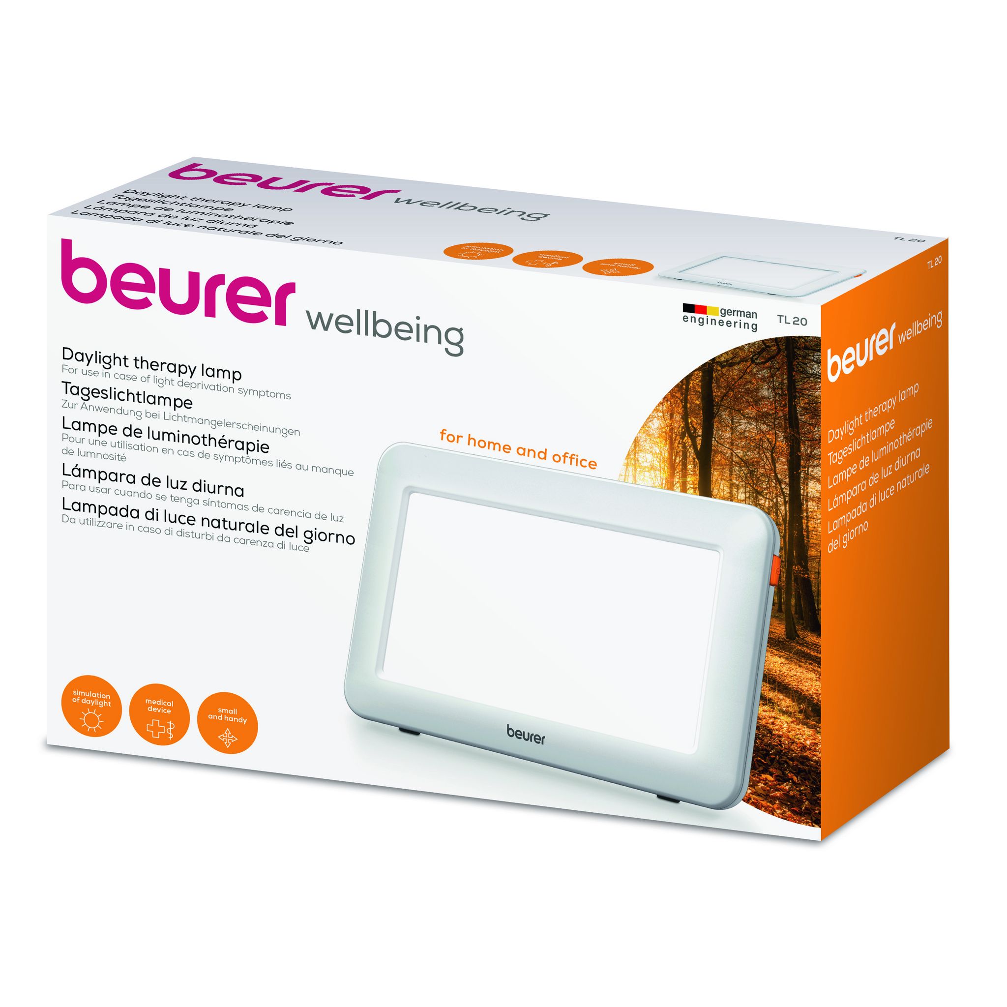 Voir la diapositive 6 : BEURER Lampe de luminothérapie TL 20 - Blanc