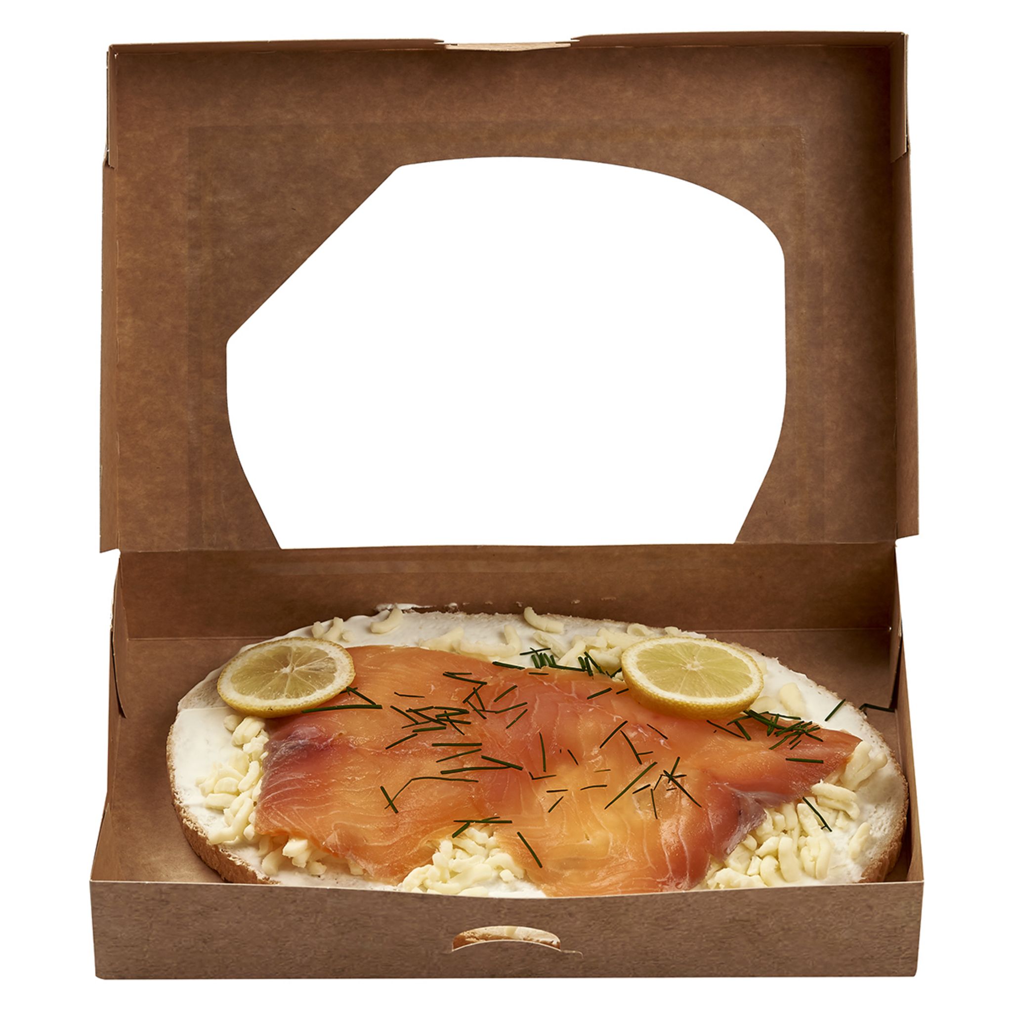 Voir la diapositive 2 : AUCHAN LE TRAITEUR Bruschetta crue au saumon 350g