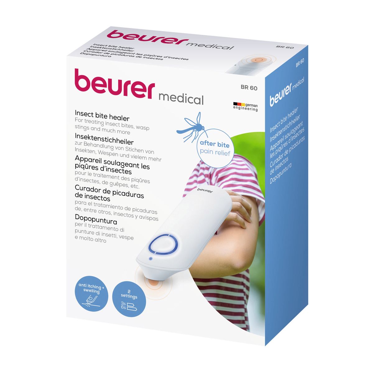 Voir la diapositive 8 : BEURER Appareil soulageant les piqûres d'insectes BR 60 - Blanc