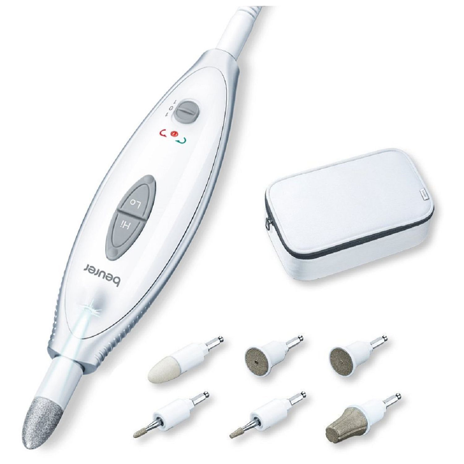 Voir la diapositive 3 : BEURER Set manucure-pédicure MP 41 - Blanc