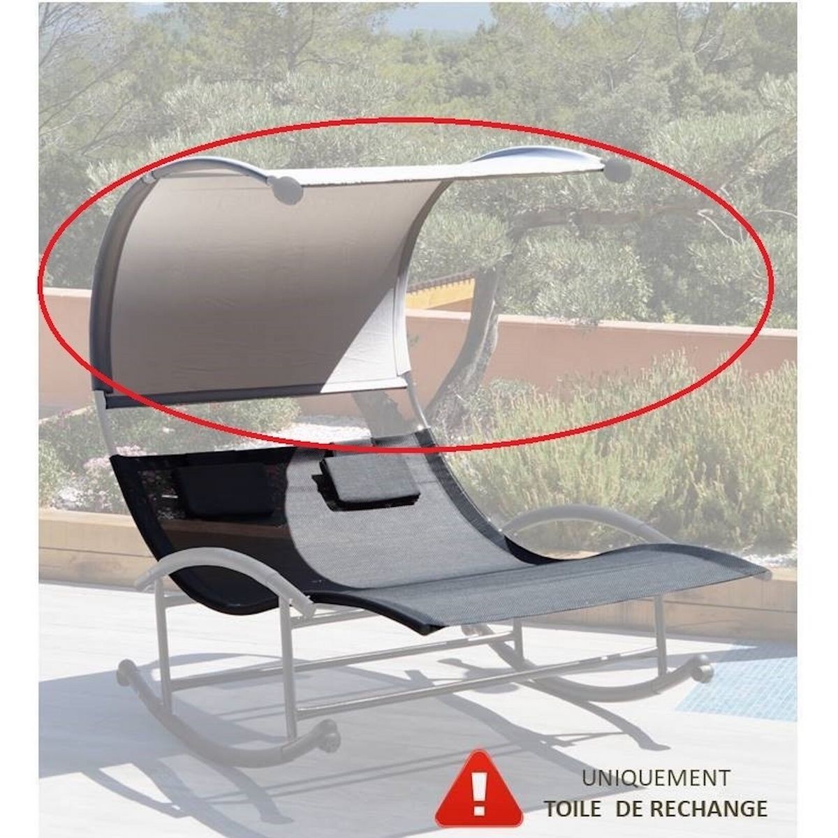 GIVEX Toile d'ombrage pour transat - WELNESS/BIZZEN