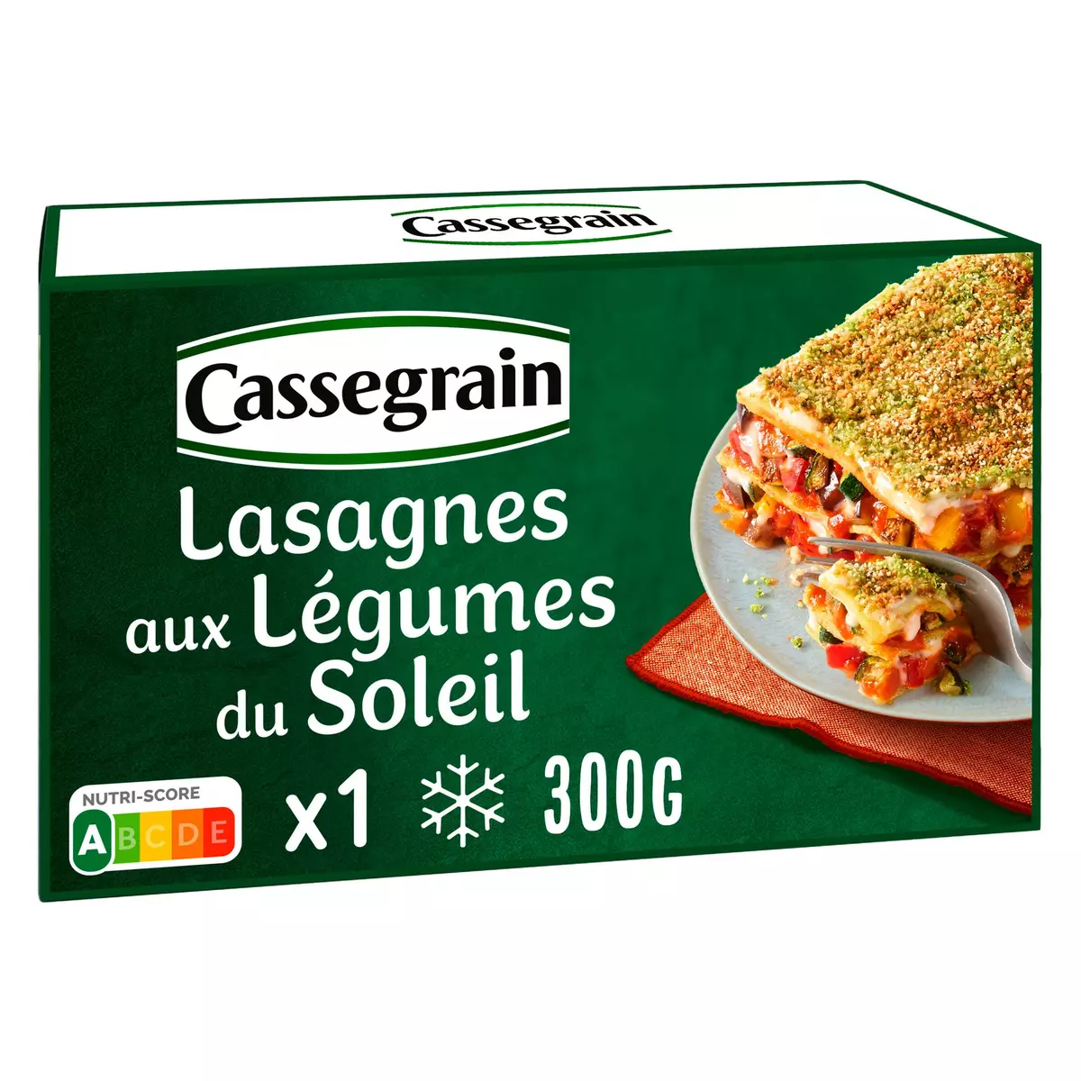 CASSEGRAIN Lasagnes aux Légumes du soleil 1 portion 300g
