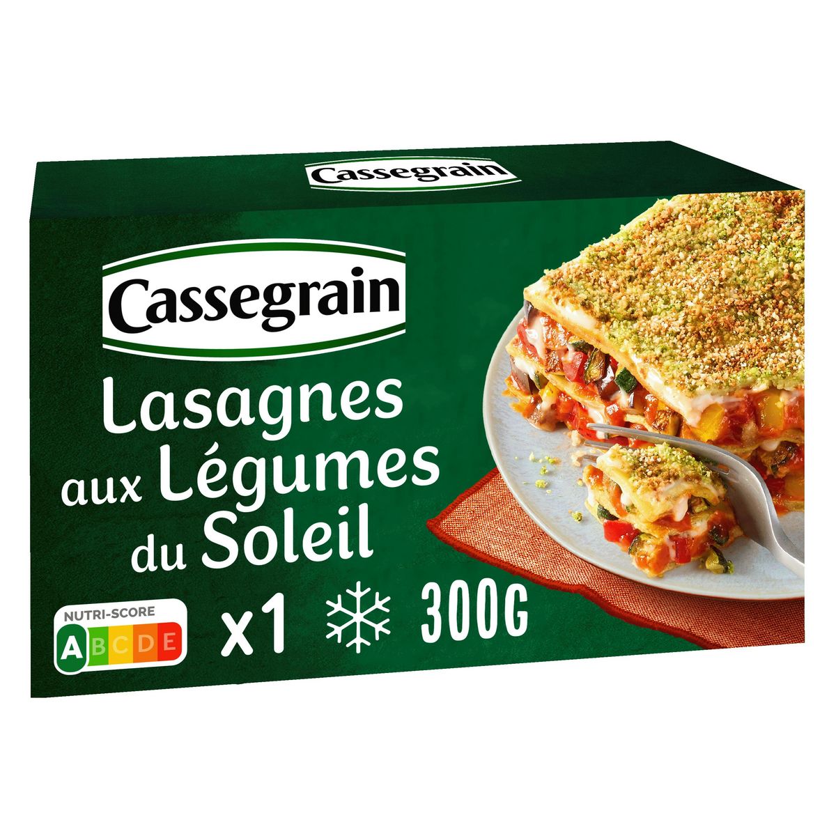 CASSEGRAIN Lasagnes aux légumes du soleil 1 portion 300g