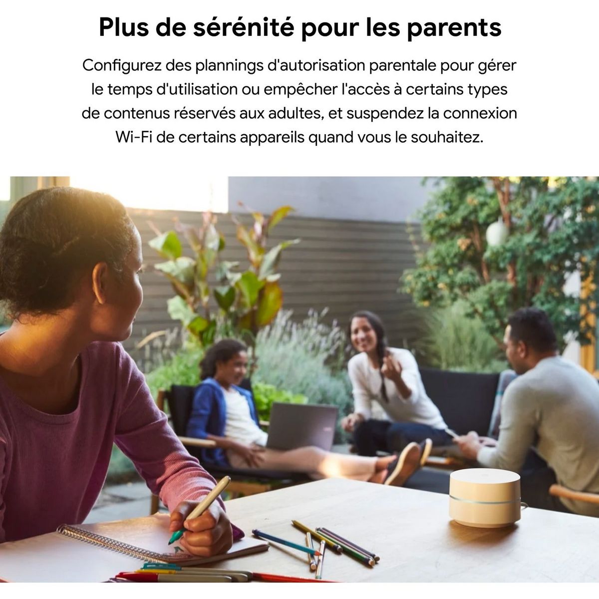 GOOGLE Répéteur Mesh Wifi Routeur - Pack 1 - Blanc