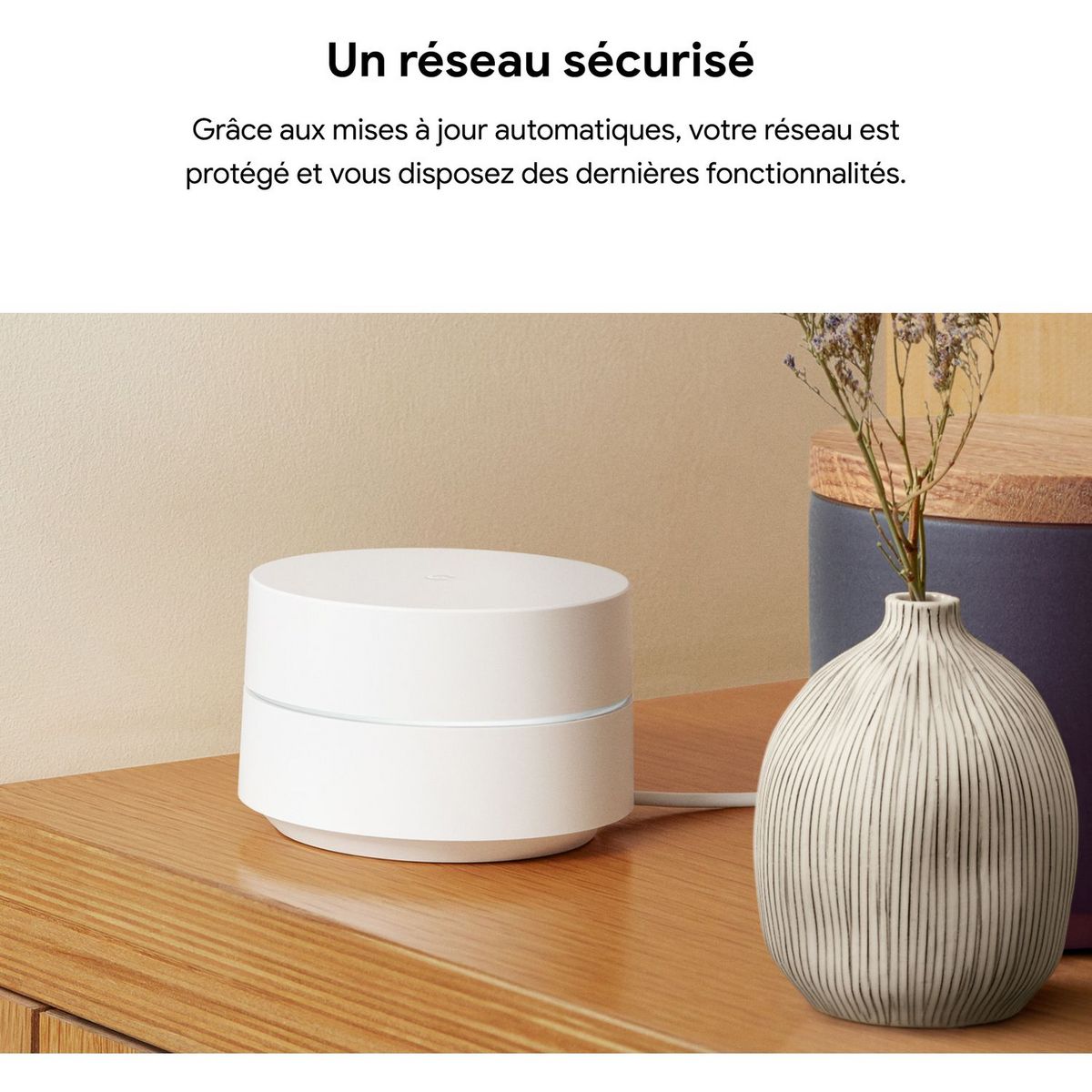 GOOGLE Répéteur Mesh Wifi Routeur - Pack 1 - Blanc