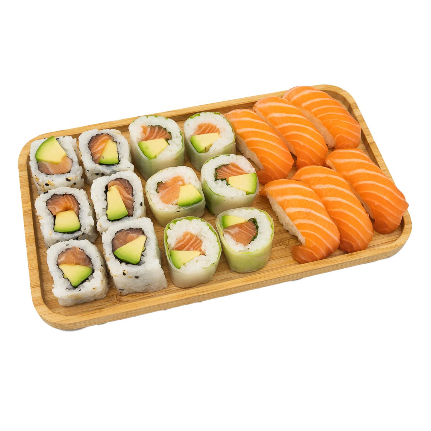 MON CHEF SUSHI Happy salmon classic 18 pièces 440g
