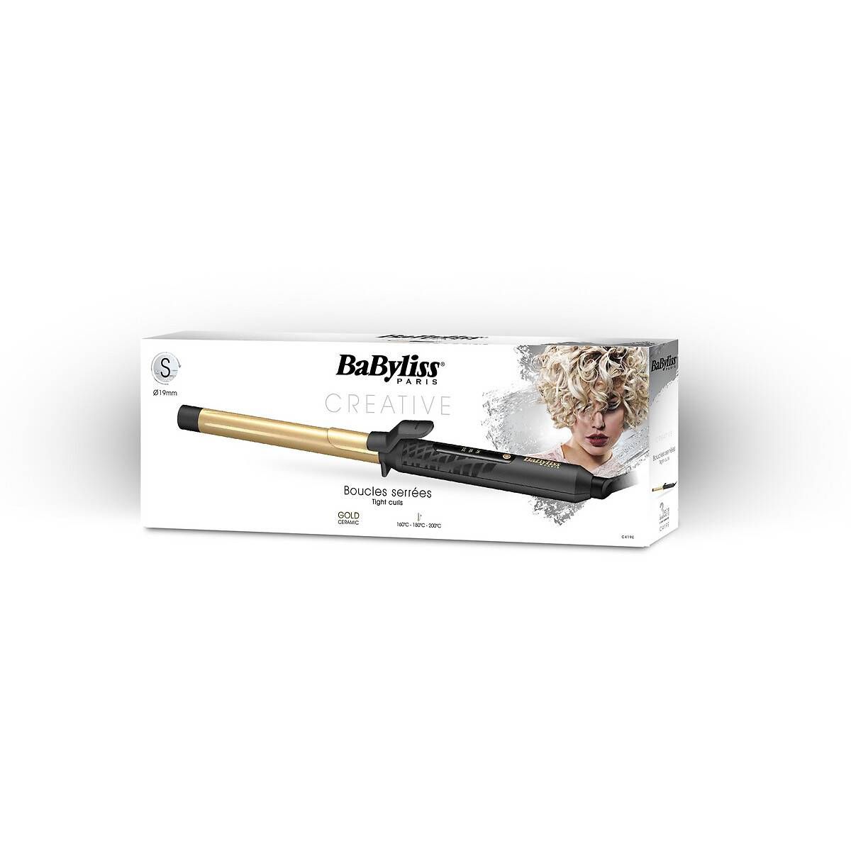 Voir la diapositive 4 : BABYLISS Boucleur C419E - Noir