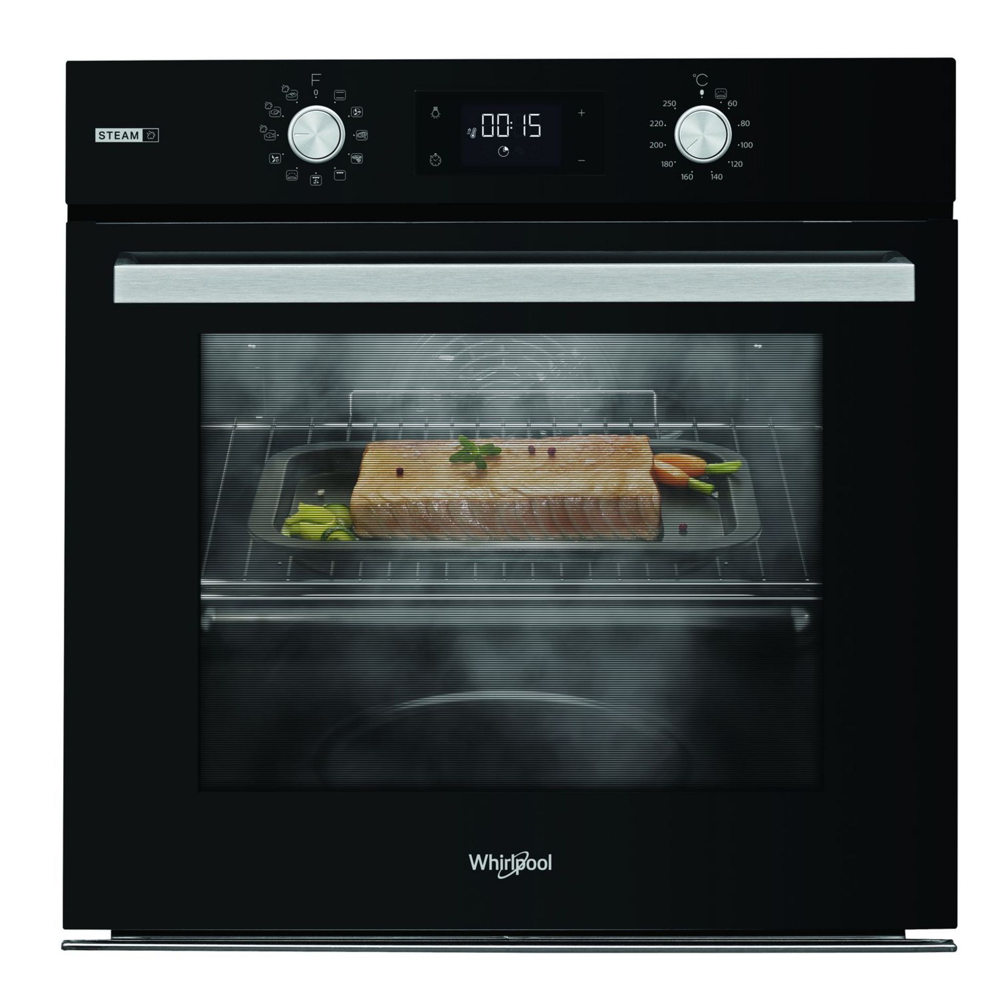 Voir la diapositive 5 : WHIRLPOOL Four encastrable OASKC8V1 BLG, 71 L, Multifonction, Nettoyage catalyse, A+