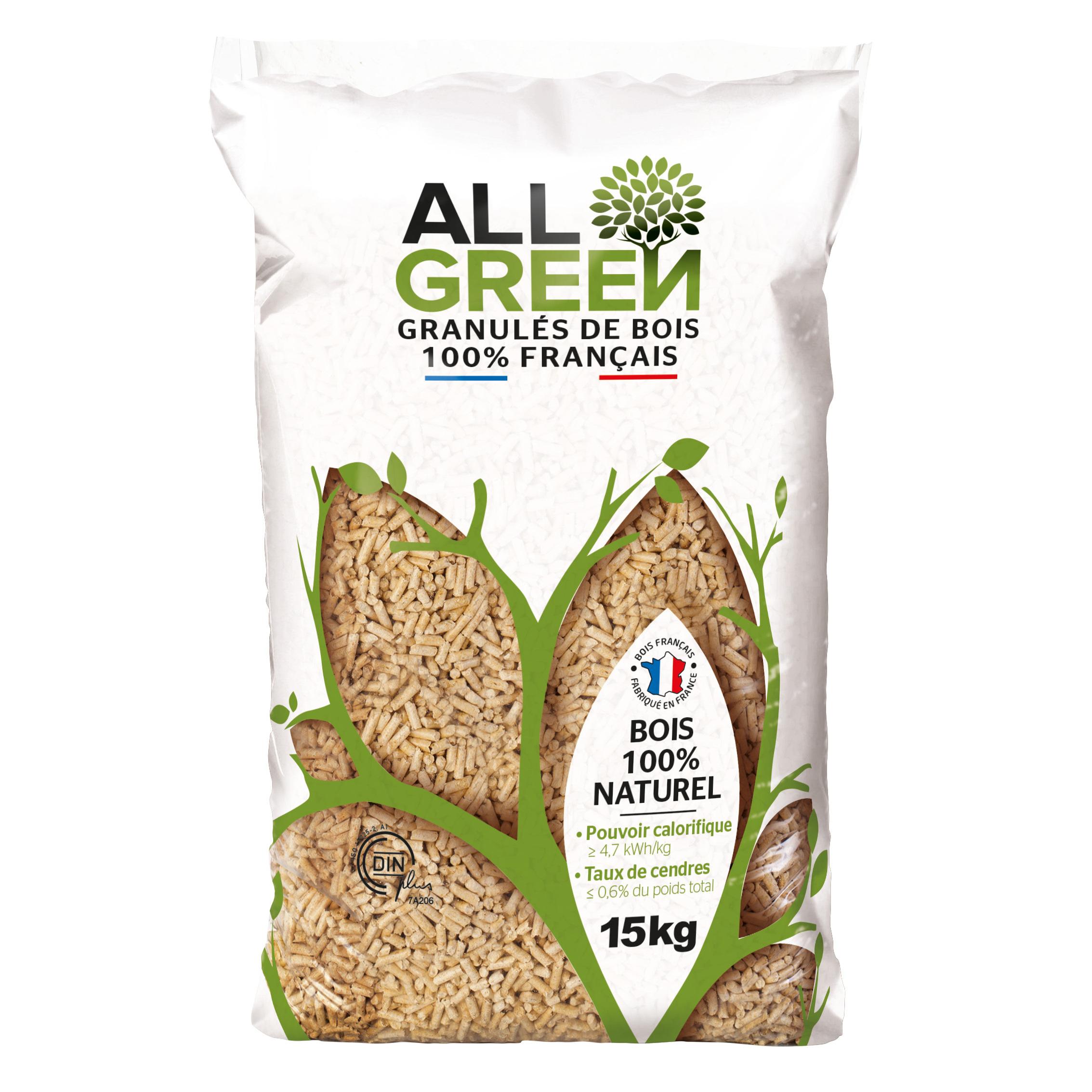 FLAMINO Granulés de bois All green - sac 15kg