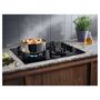 Voir la diapositive 2 : ELECTROLUX Table de cuisson à gaz EGG6407K, 59 cm, 4 foyers