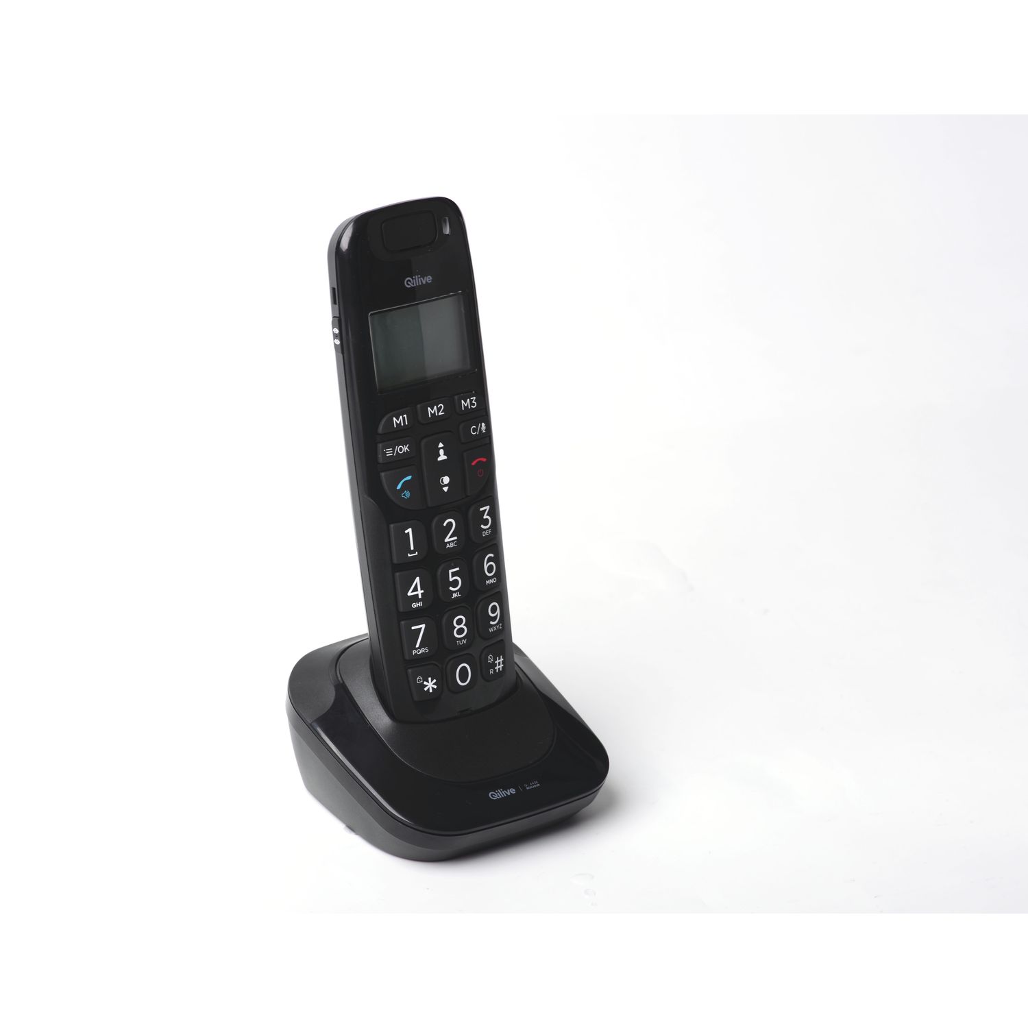 Voir la diapositive 3 : QILIVE Téléphone sans fil  - Q4436 - Noir