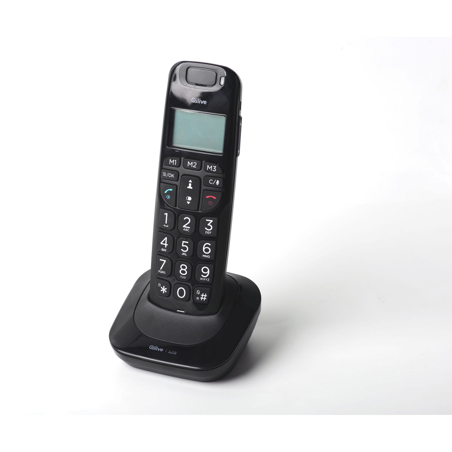 Voir la diapositive 4 : QILIVE Téléphone sans fil  - Q4436 - Noir