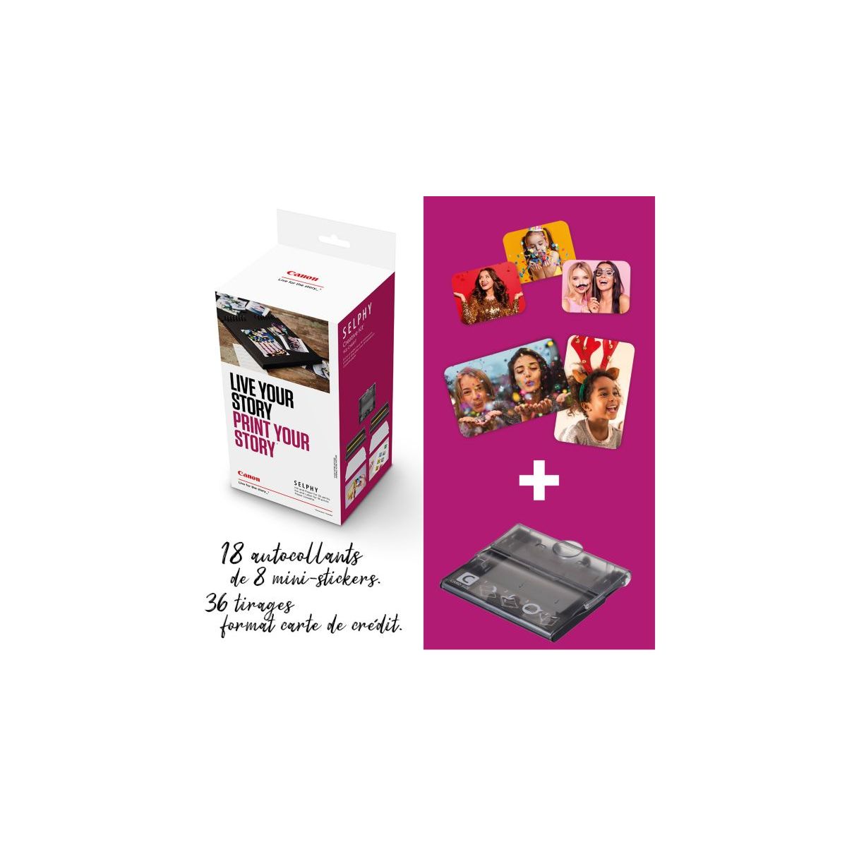 Voir la diapositive 2 : CANON Kit créatif KC18IL+KC36IP + PC