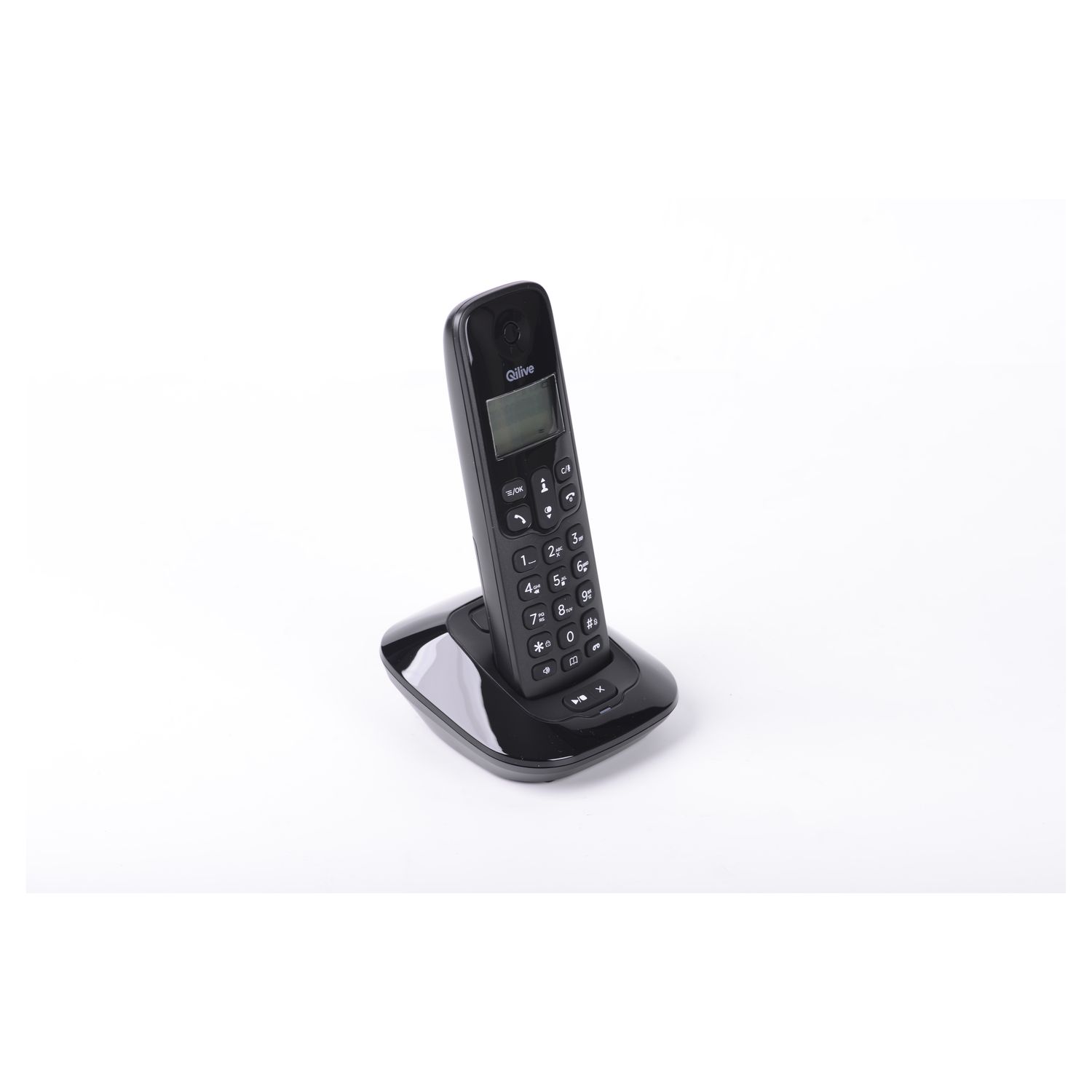 Voir la diapositive 6 : QILIVE Q.4438 sans fil - Répondeur - Noir