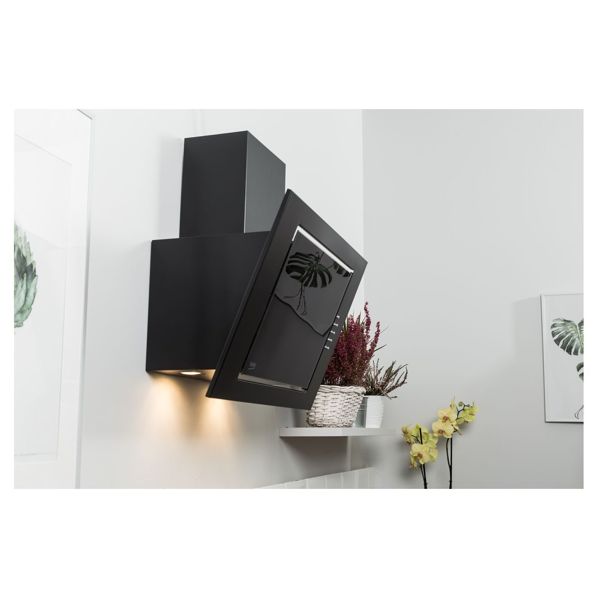 BEKO Hotte murale HCA62321B, Évacuation et recyclage, 59.6 cm, Débit d'air 310 m3/h