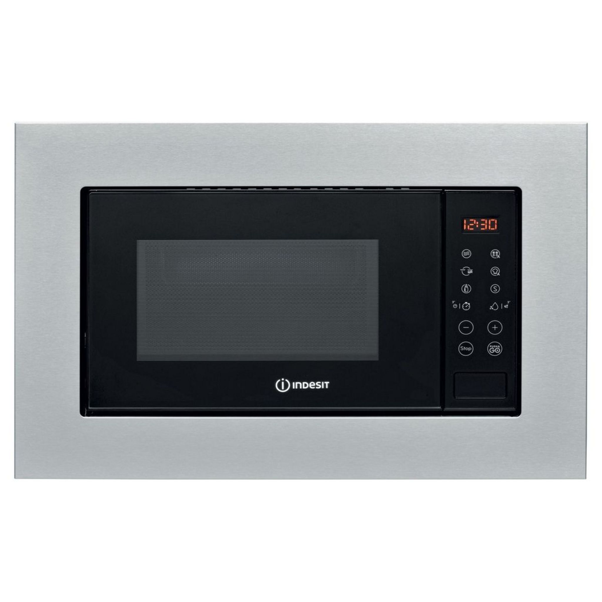 Voir la diapositive 1 : INDESIT Micro onde encastrable grill MWI120GX - Capacité 20 L