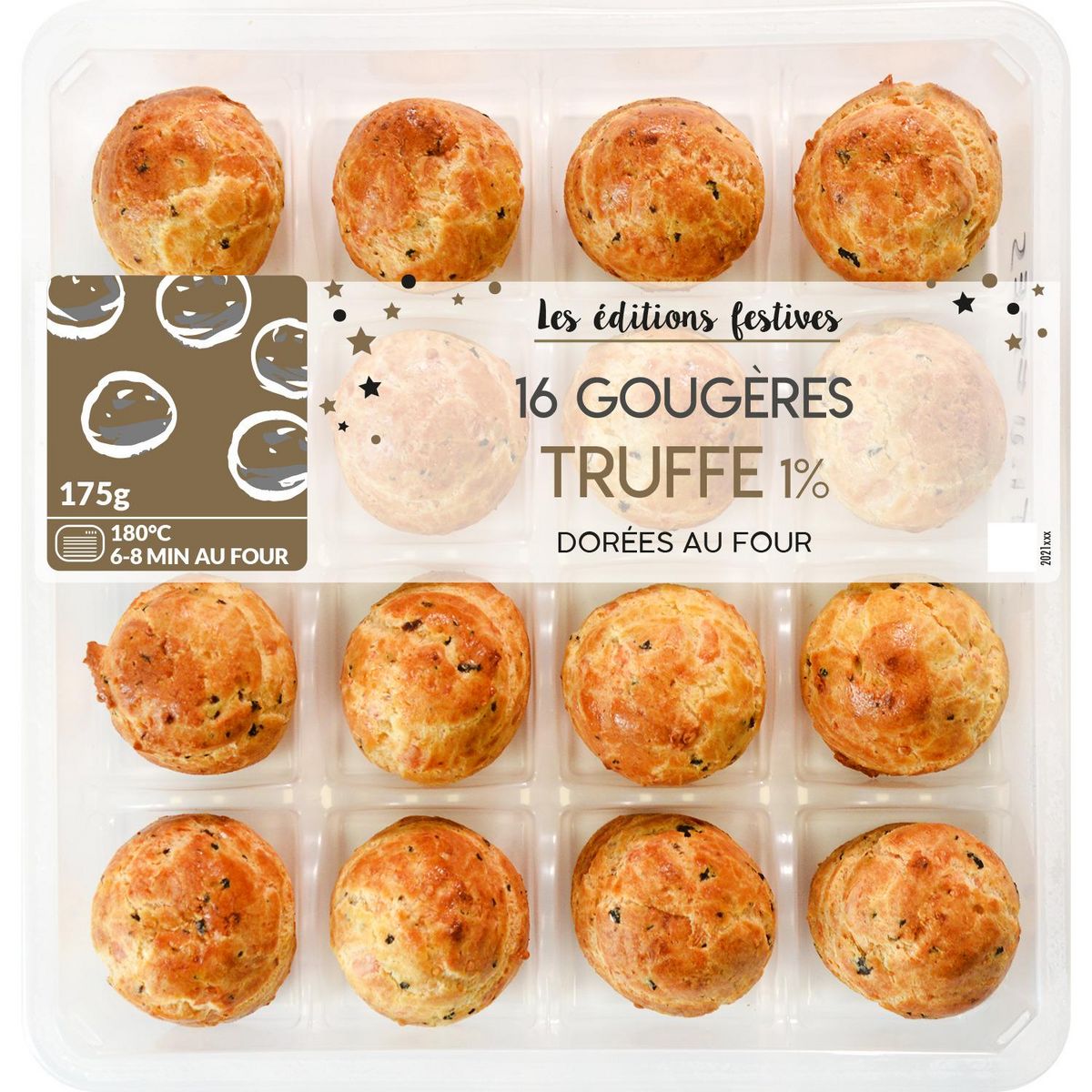 MIX BUFFET Gougères à la truffe dorées au four 16 pièces