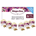 HAAGEN DAZS Mini pot crème glacée vanille macadamia  6 pièces 480g