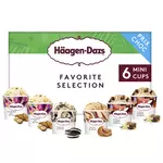 HAAGEN DAZS Mini pot crème glacée favorite selection 6 pièces 477g