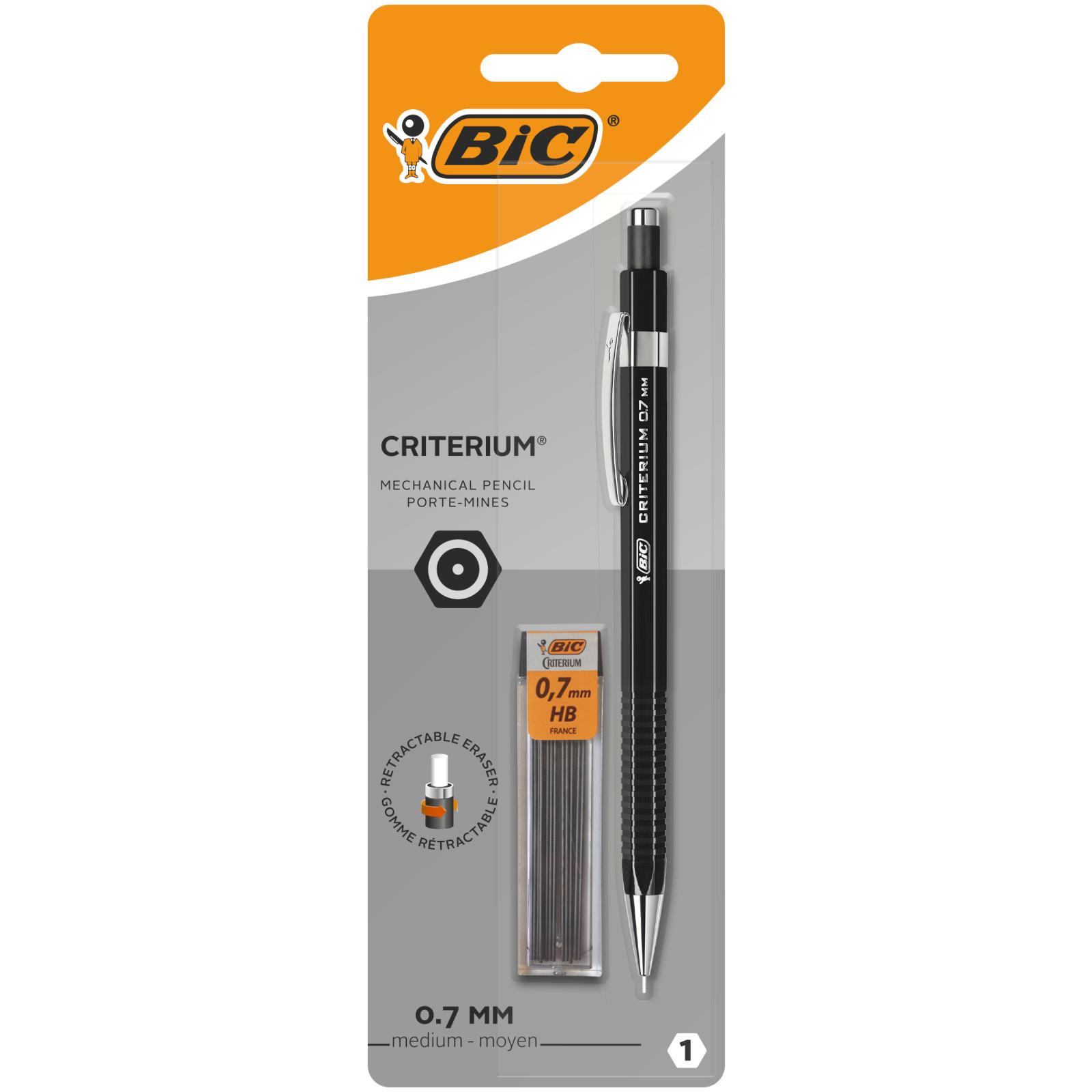 BIC Critérium 0.7mm HB + Étui de 12 mines