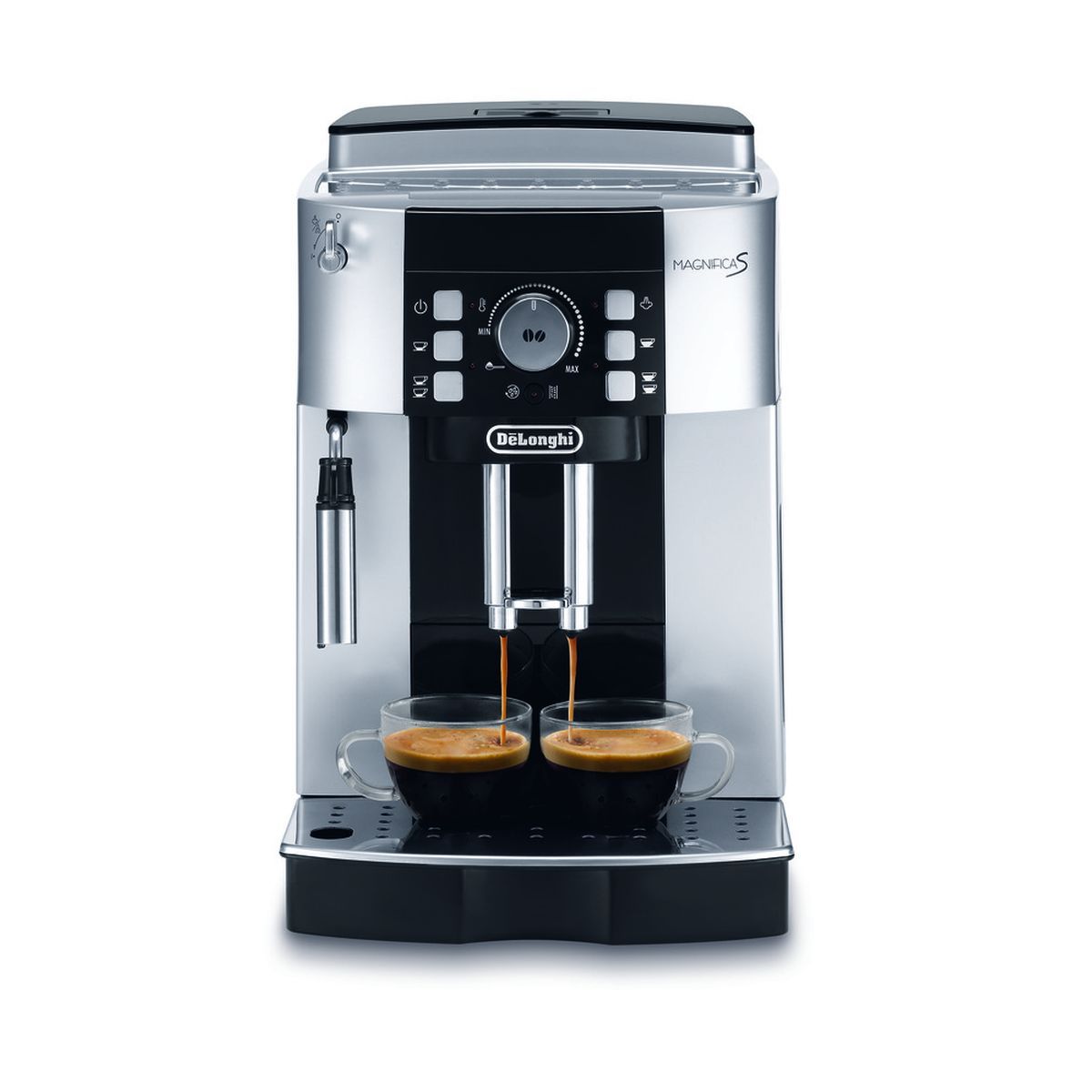 DELONGHI Machine à café expresso avec broyeur ECAM21117SBS11 - Silver et noir